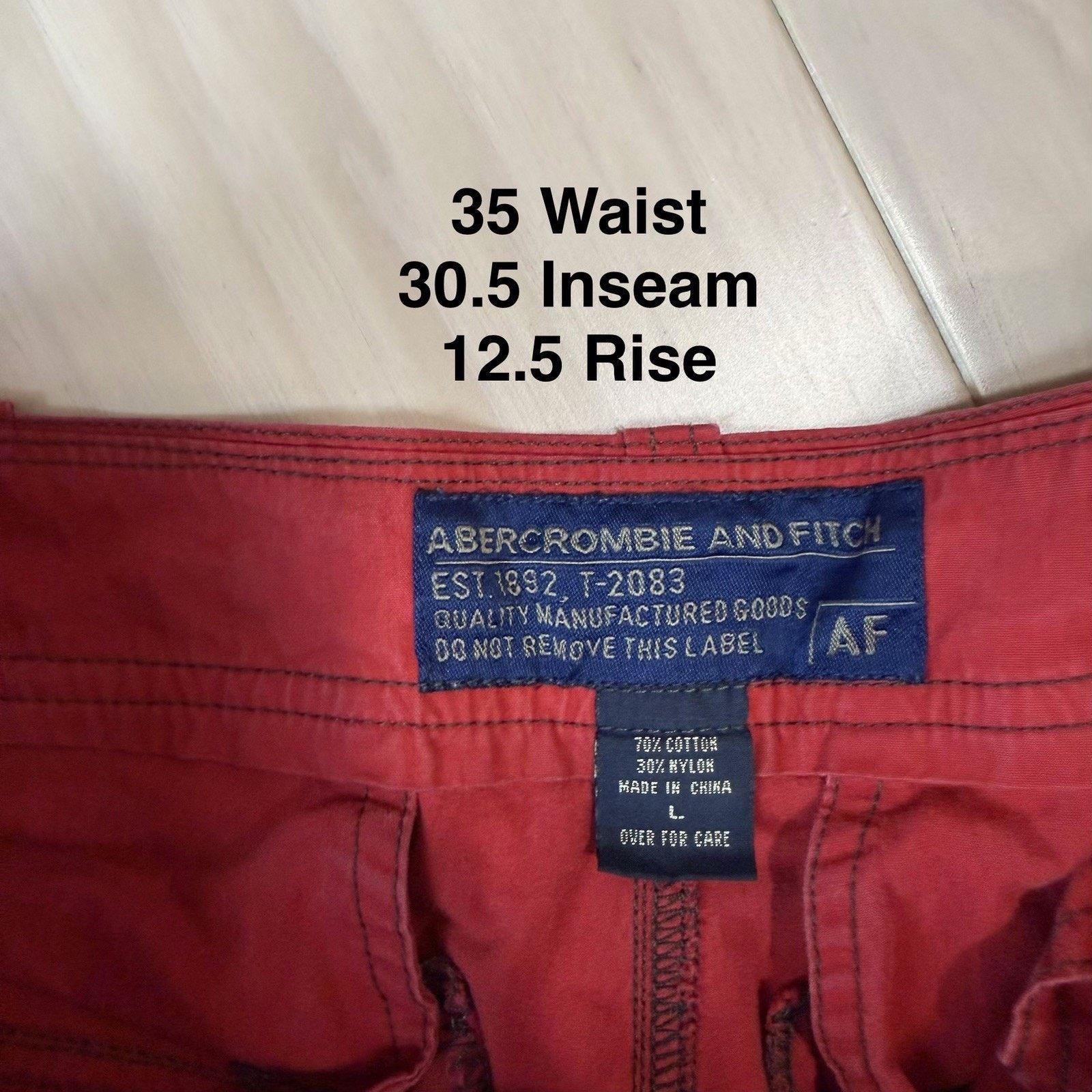 Abercrombie & Fitch Vintage Abercrombie & Fitch Cargo Pants 35 Baggy Military Size US 35 - 5 Thumbnail