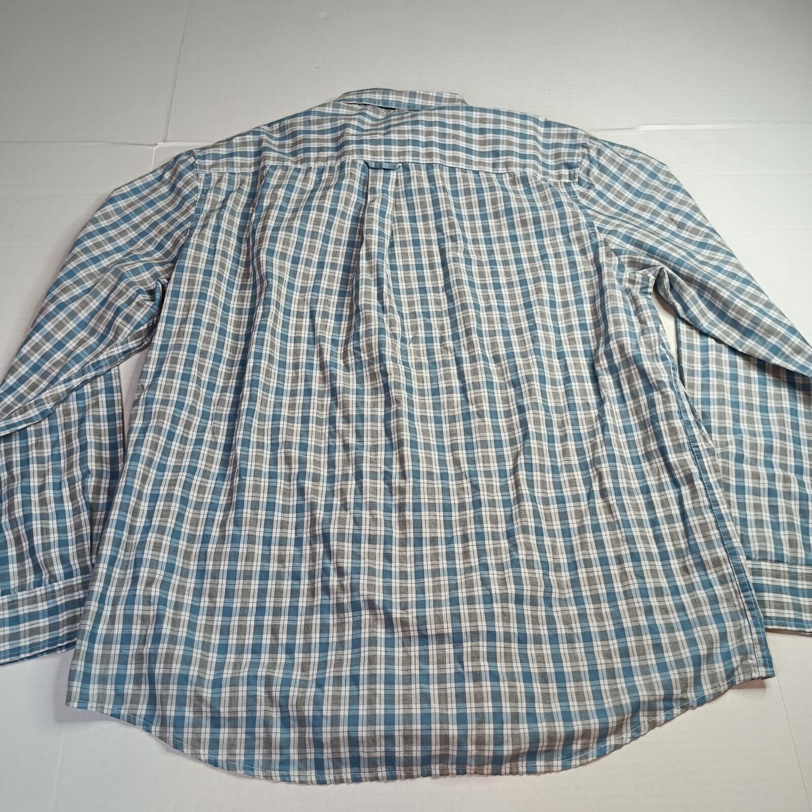 Chaps Chaps Shirt Men's XL Gray White Blue Easy Care Check Size US XL / EU 56 / 4 - 8 Thumbnail