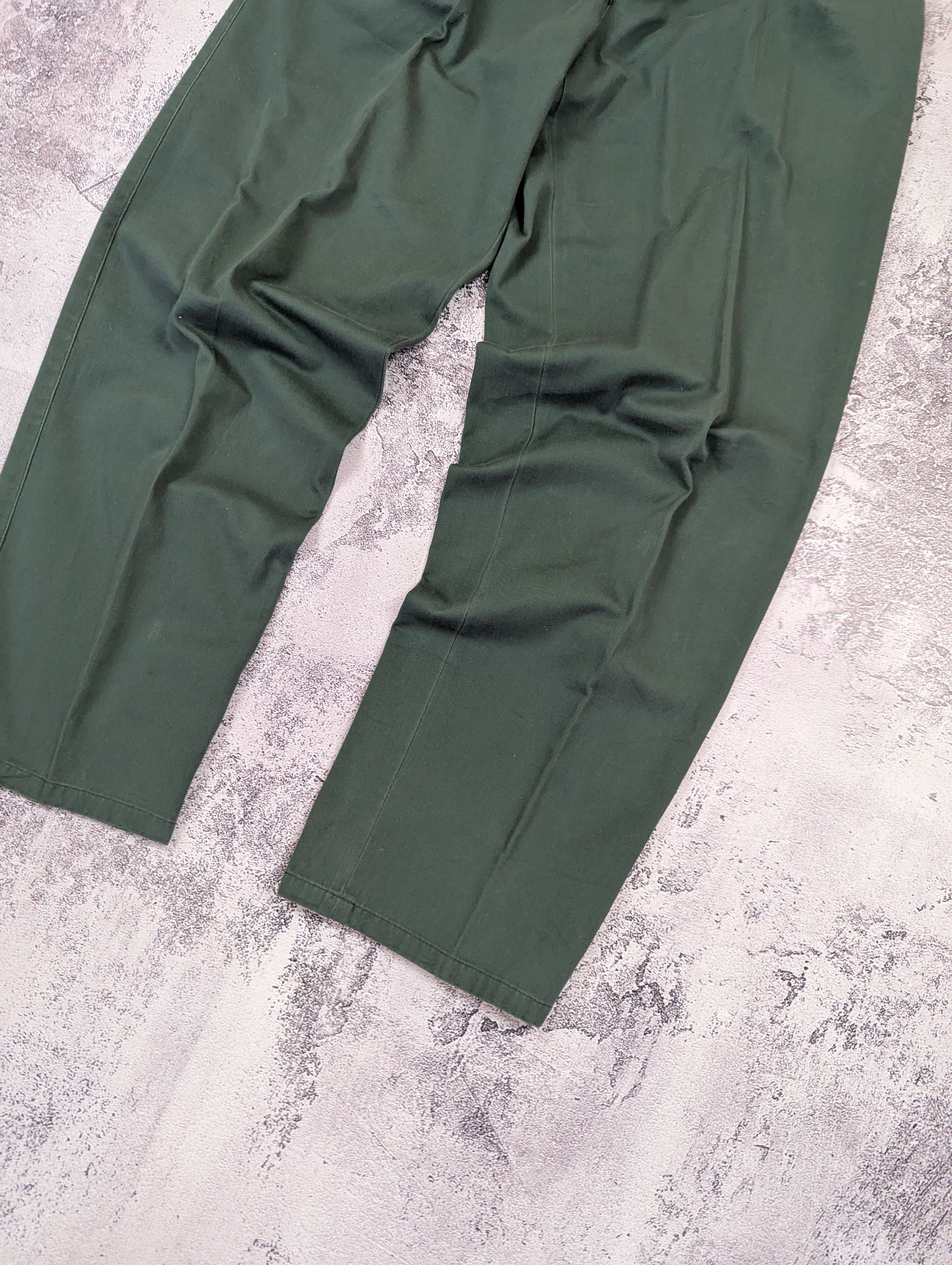 Vintage Vintage French Work Pleated Chino Pants W32 Size US 32 / EU 48 - 3 Thumbnail