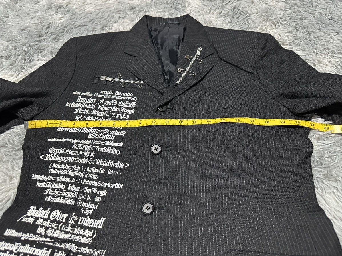 If Six Was Nine 🔥Y2K Archived Secret Agents Poem Blazer Zipper Goth Punk Size US L / EU 52-54 / 3 - 10 Thumbnail