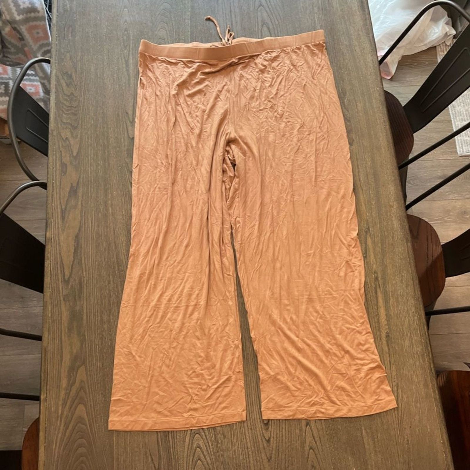 SKIMS NWT Skims Velour Track Pants Wide Leg Ochre Size 4X Size 42" / US 20 - 1 Thumbnail