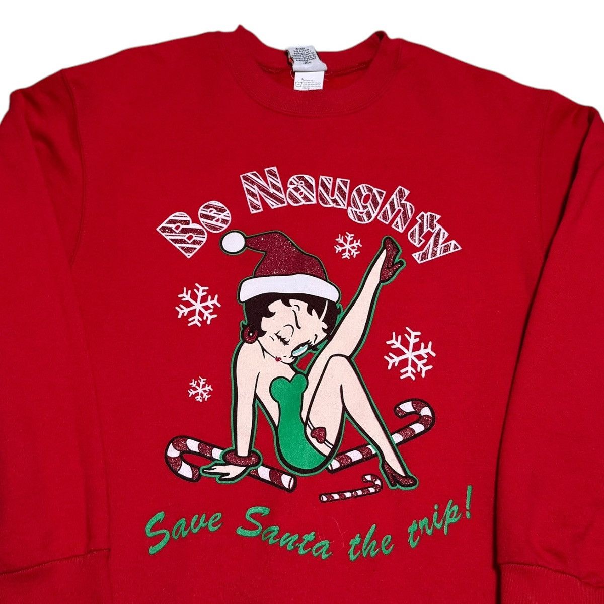 Vintage Vintage 2004 Betty Boop Be Naughty Christmas Sweatshirt M Size M / US 6-8 / IT 42-44 - 2 Thumbnail