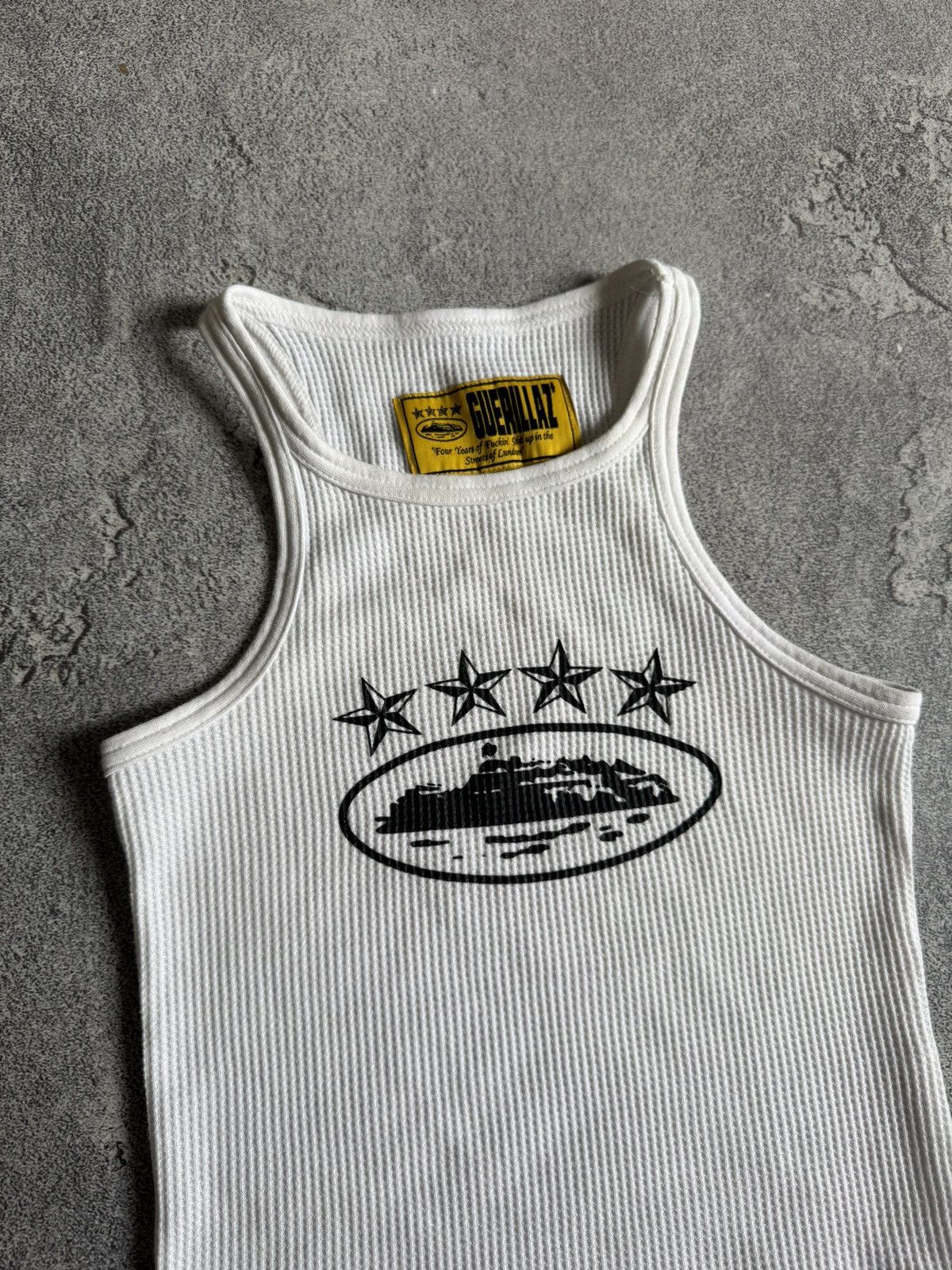 Corteiz Corteiz Guerillaz "4 Stars Alcatraz" Waffle Tank Top S Vest Size S / US 4 / IT 40 - 2 Thumbnail