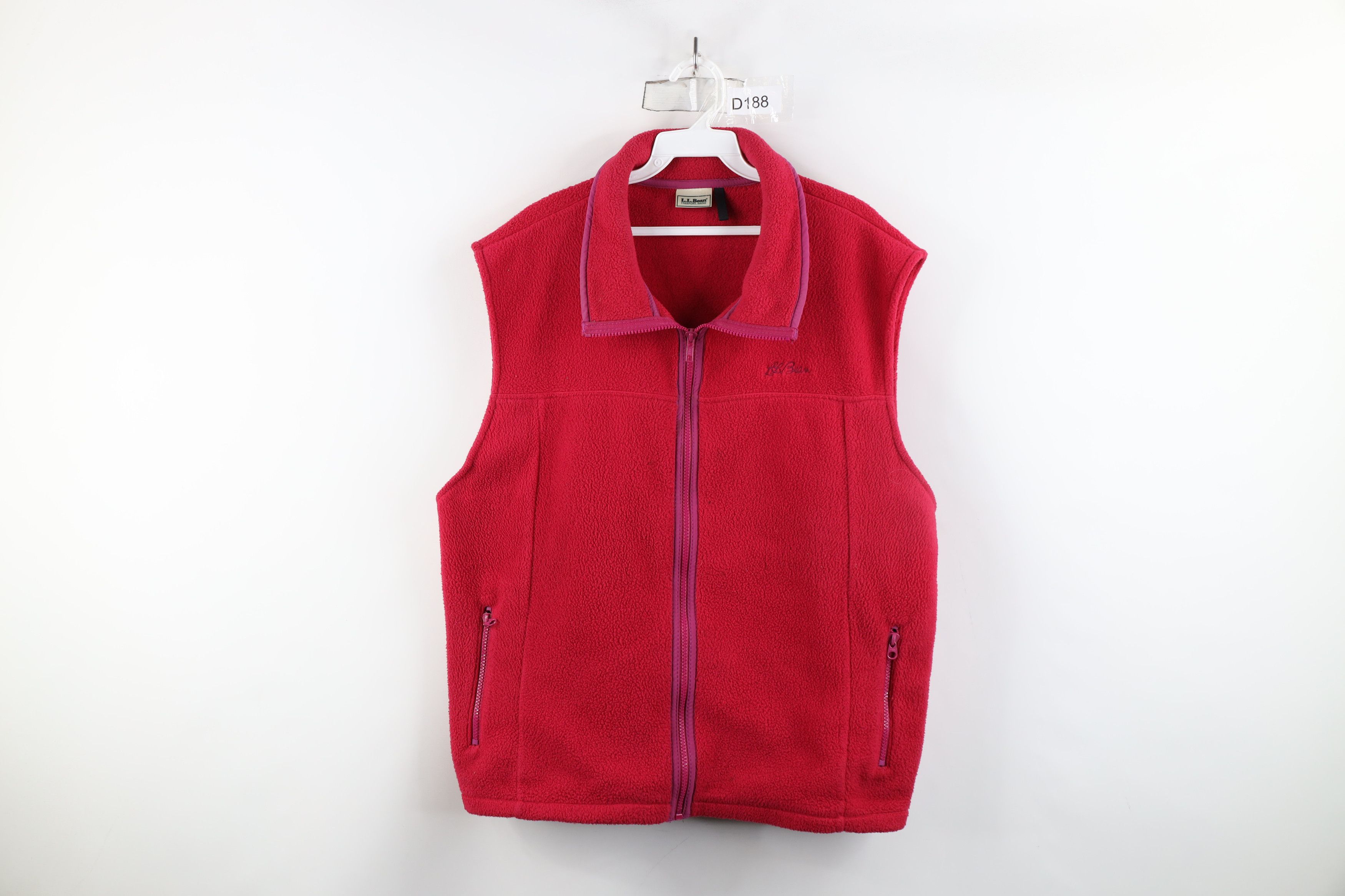 L.L. Bean × Vintage Vintage 90s LL Bean Script Spell Out Fleece Vest Jacket Size XL / US 12-14 / IT 48-50 - 1 Thumbnail