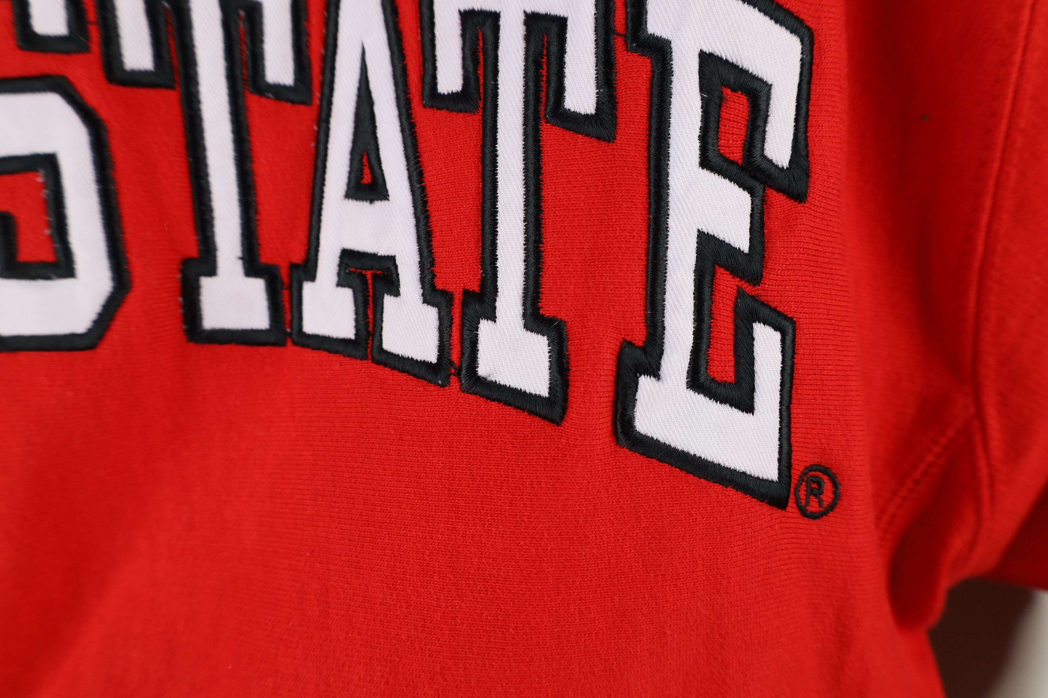 Vintage Vintage 90s Ohio State University Crewneck Sweatshirt Red Size US L / EU 52-54 / 3 - 6 Thumbnail