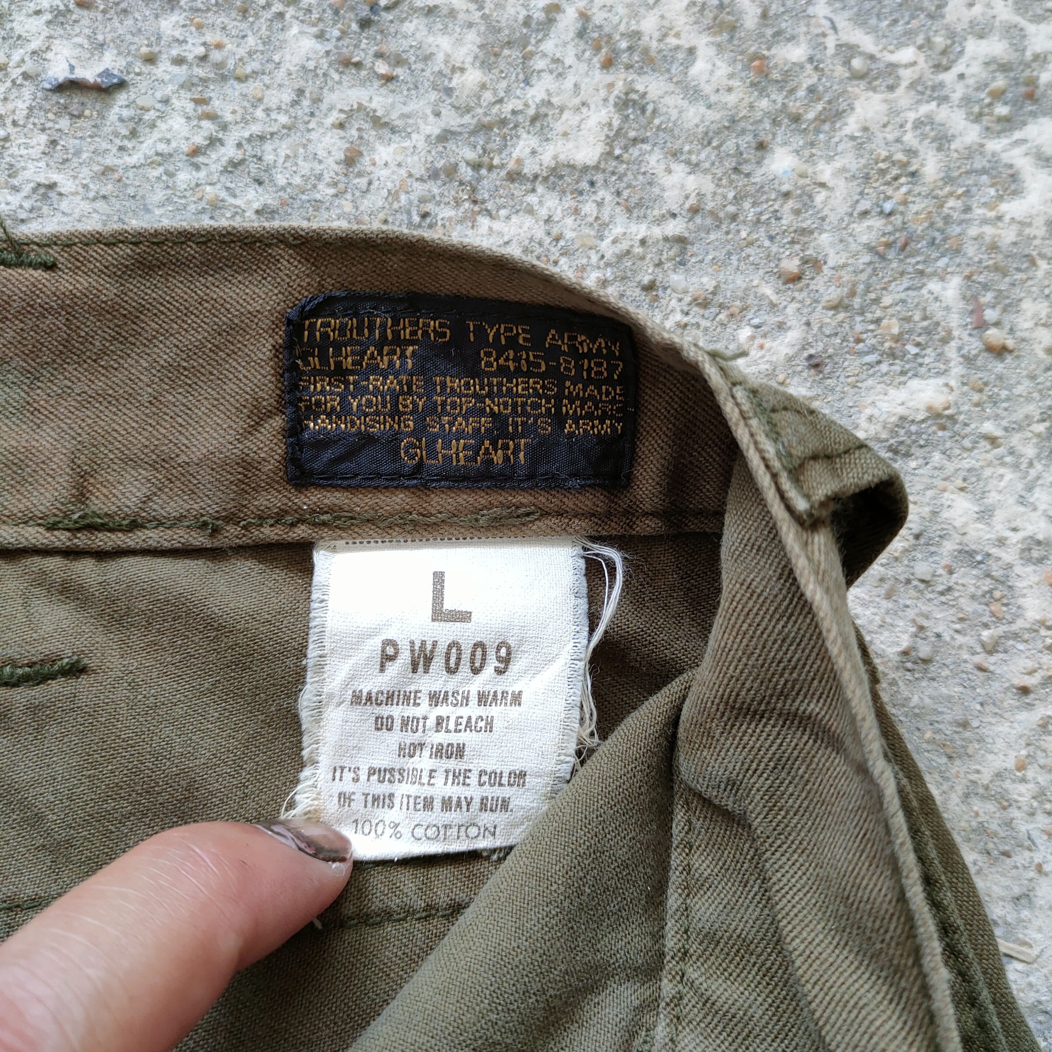 Japanese Brand VINTAGE FADED GREEN GL MILITARY CARGO PANTS Size US 32 / EU 48 - 6 Thumbnail