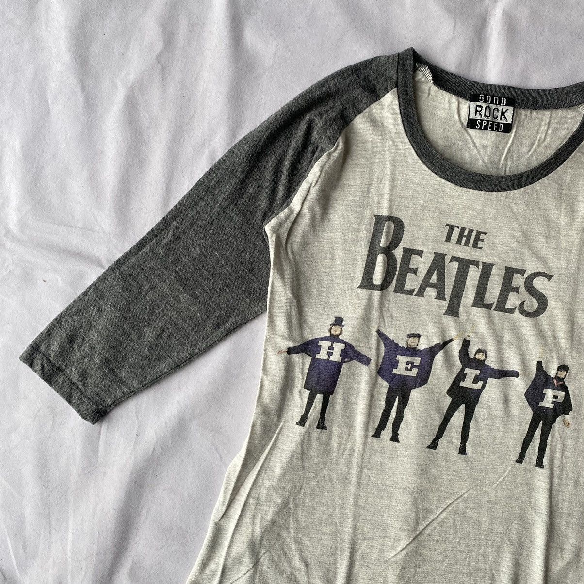 Band Tees × Vintage Vintage The Beatles Help! Album by Good Rock Speed 3/4 Tees Size US M / EU 48-50 / 2 - 3 Thumbnail