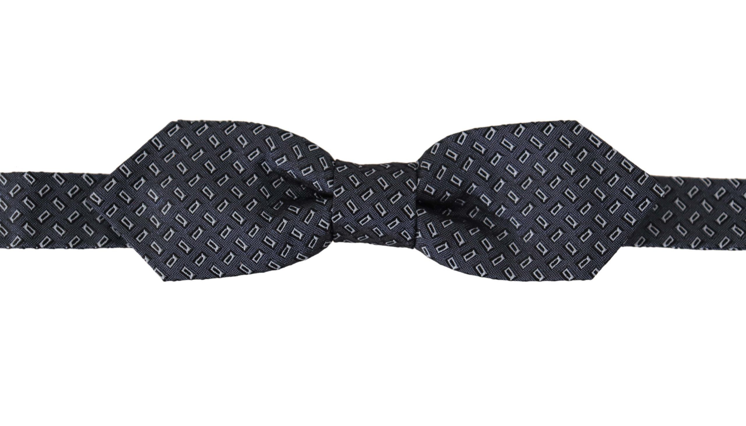 Dolce & Gabbana Elegant Polka Dot Silk Bow Men's Tie Size ONE SIZE - 1 Thumbnail