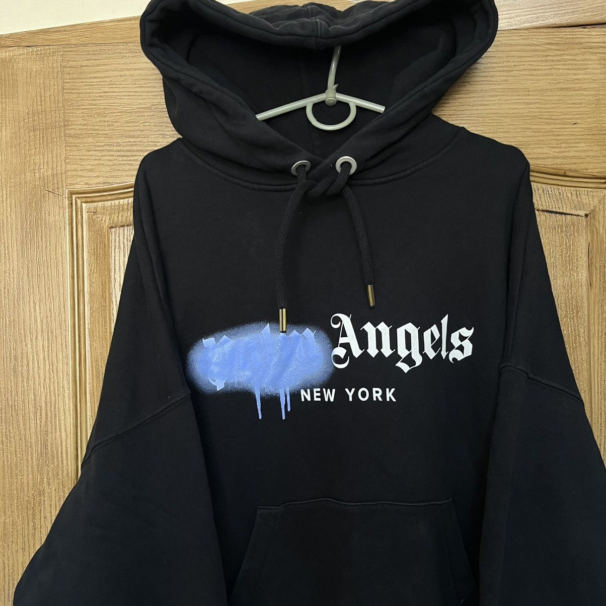 Palm Angels Palm Angels Sprayed Big Logo Hoodie Size US L / EU 52-54 / 3 - 4 Thumbnail