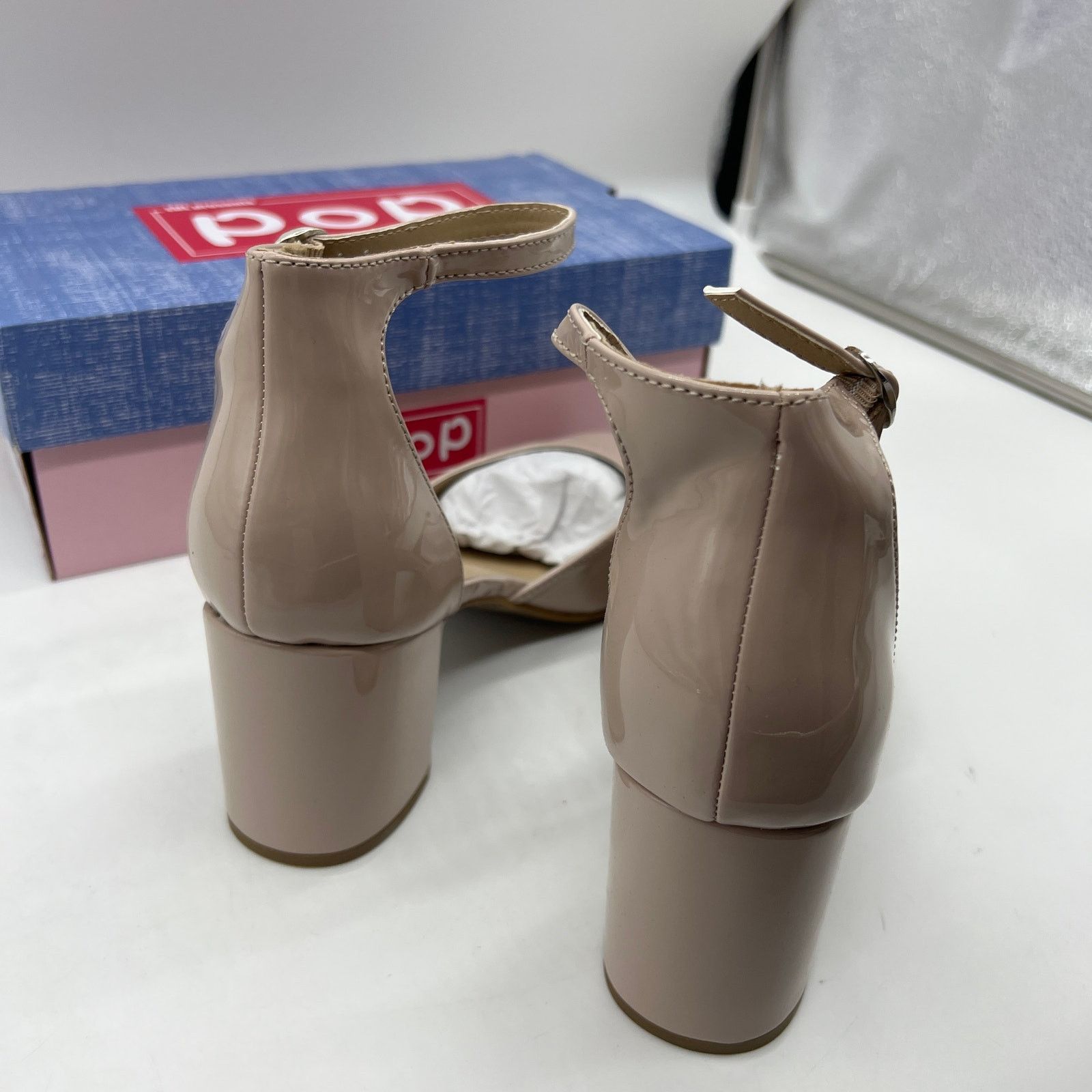 Other Pop Womens Gal Block Heel Nude Pumps Size 11M Size US 11 / IT 41 - 8 Thumbnail