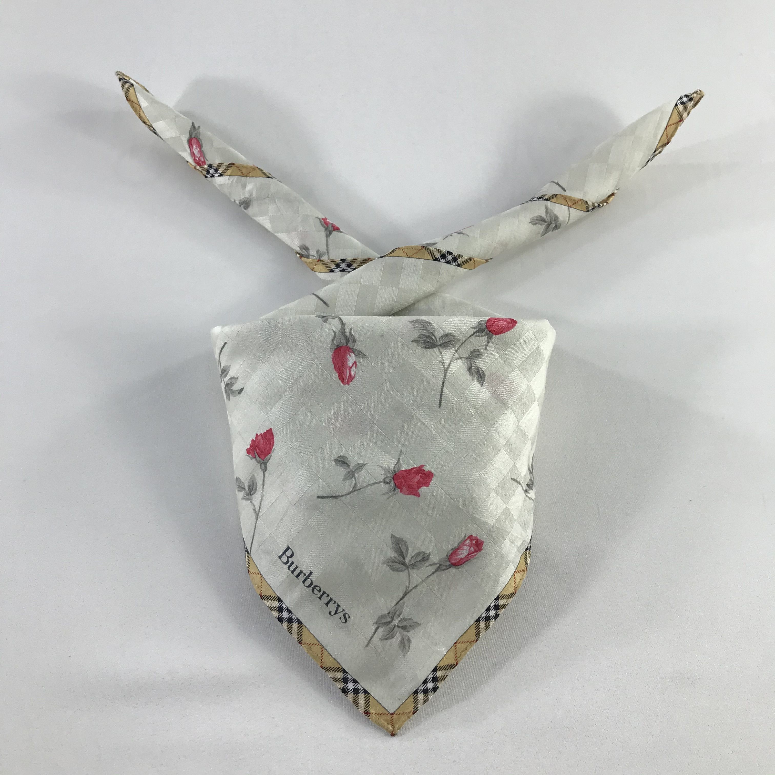 Burberry × Vintage Burberry Bandana / Handkerchief / Neckerchief - S1000 Size ONE SIZE - 3 Thumbnail