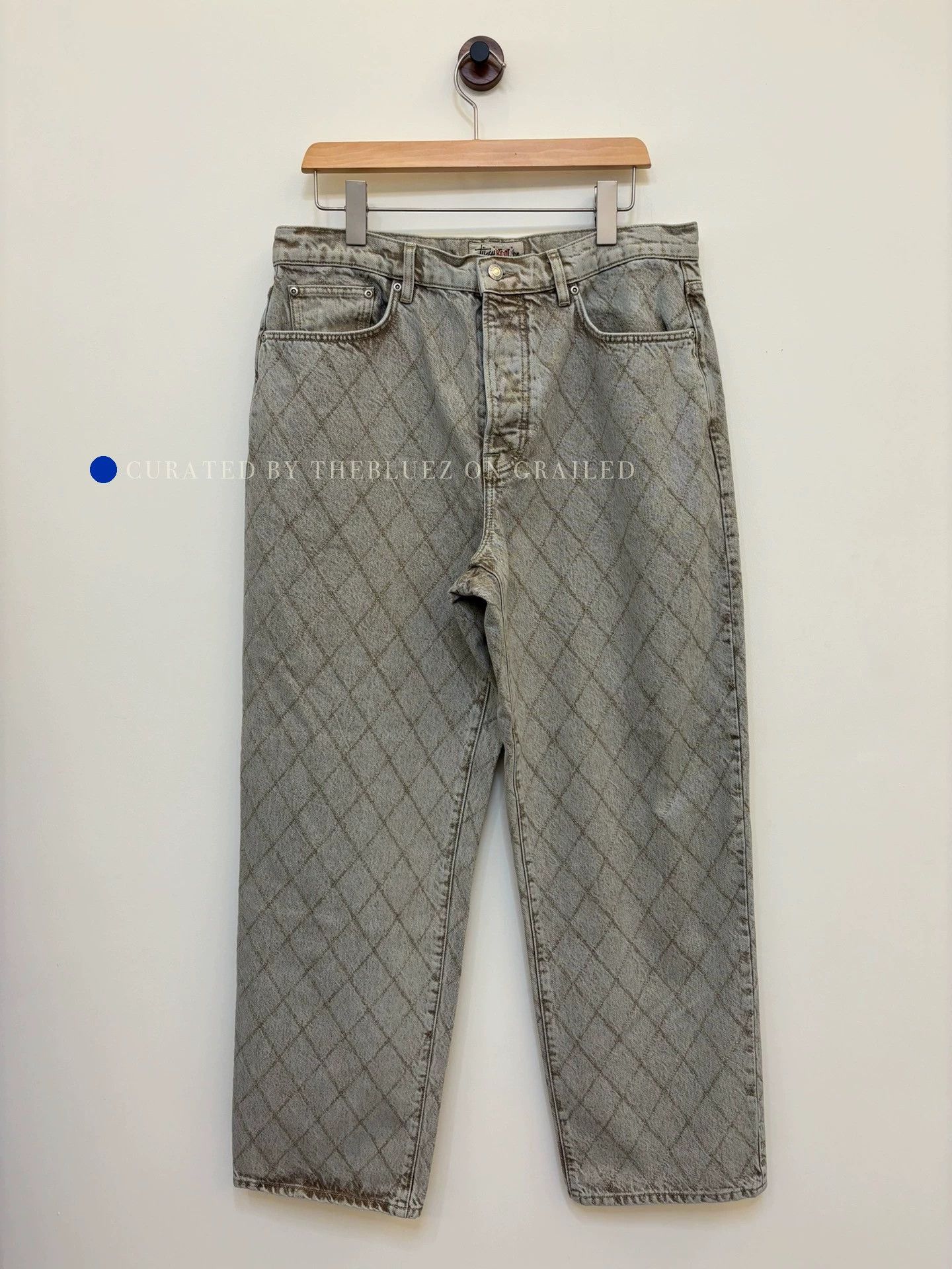 Stussy Blue Diamond Pattern Denim Jeans Size 32 Size US 32 / EU 48 - 1 Thumbnail