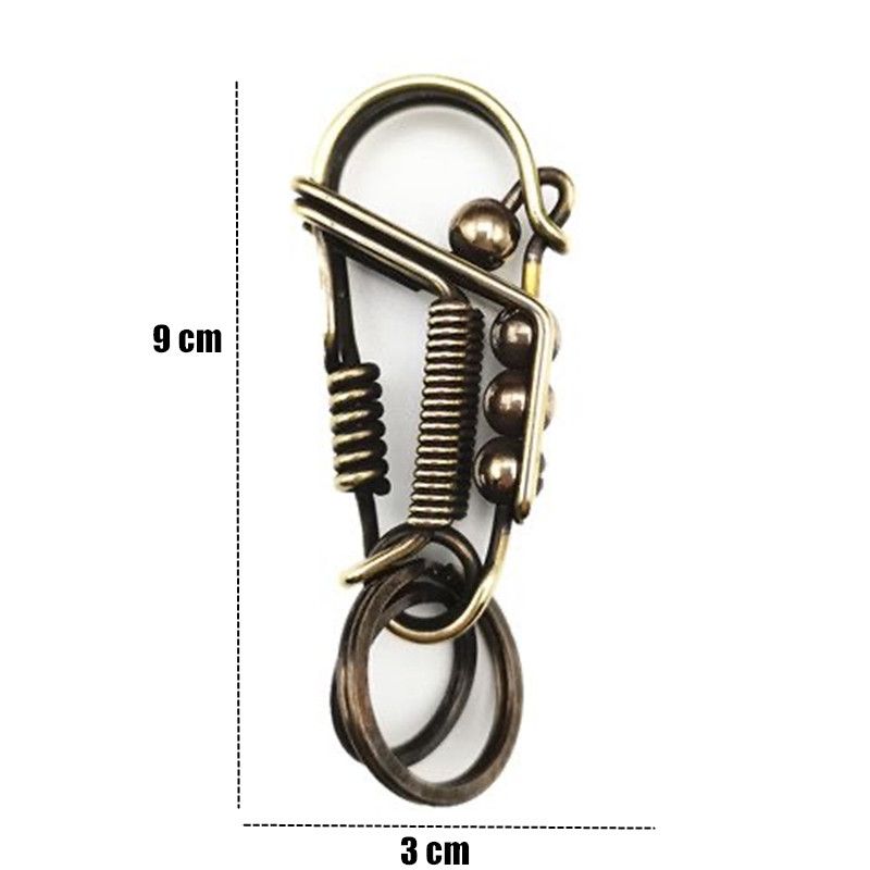 Vintage Brass Handicraft Mechanical KeyRing Size ONE SIZE - 6 Thumbnail