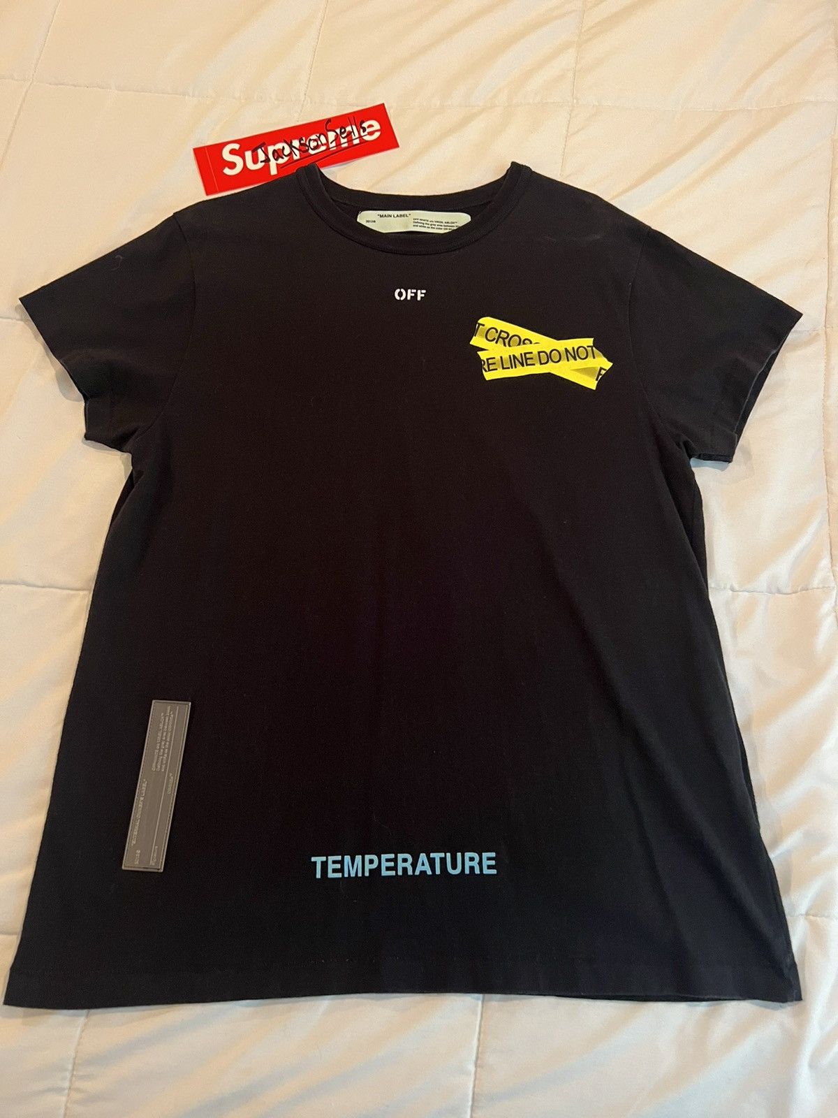 Off White Temperature Tee Grailed