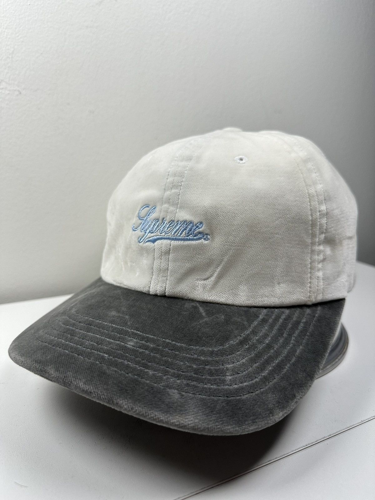 Supreme Supreme Velvet 2-Tone 6-Panel Cap Hat Size ONE SIZE - 4 Thumbnail