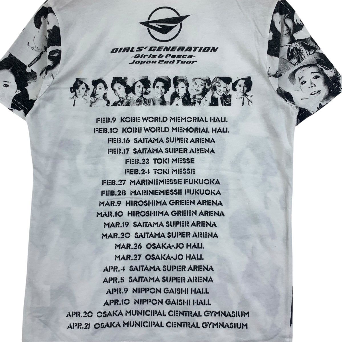 Vintage GIRLS’ GENERATION SNSD Girls & Peace Japan Tour Tee Shirt Size S / US 4 / IT 40 - 4 Thumbnail