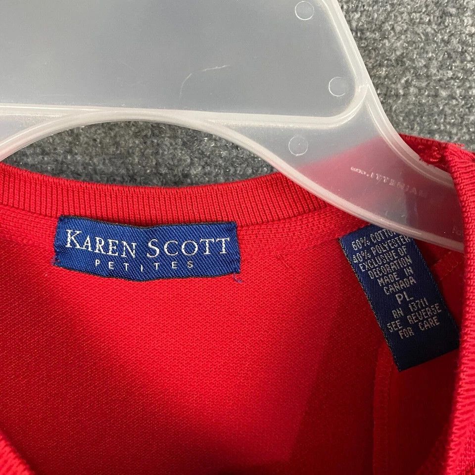 Other Karen Scott T-Shirt Women's Petite Large PL Short Sleeve Size L / US 10 / IT 46 - 4 Thumbnail