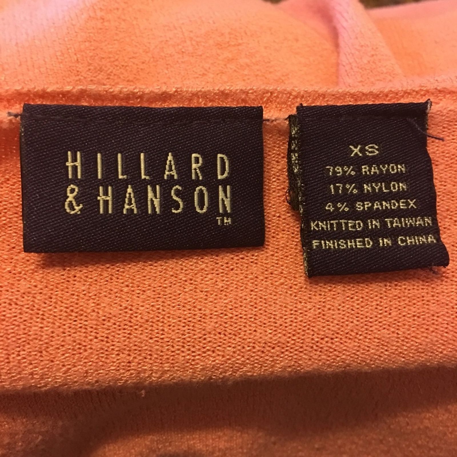 Vintage Hillard & Hanson coral pink soft stretchy sweater Size XS / US 0-2 / IT 36-38 - 6 Thumbnail