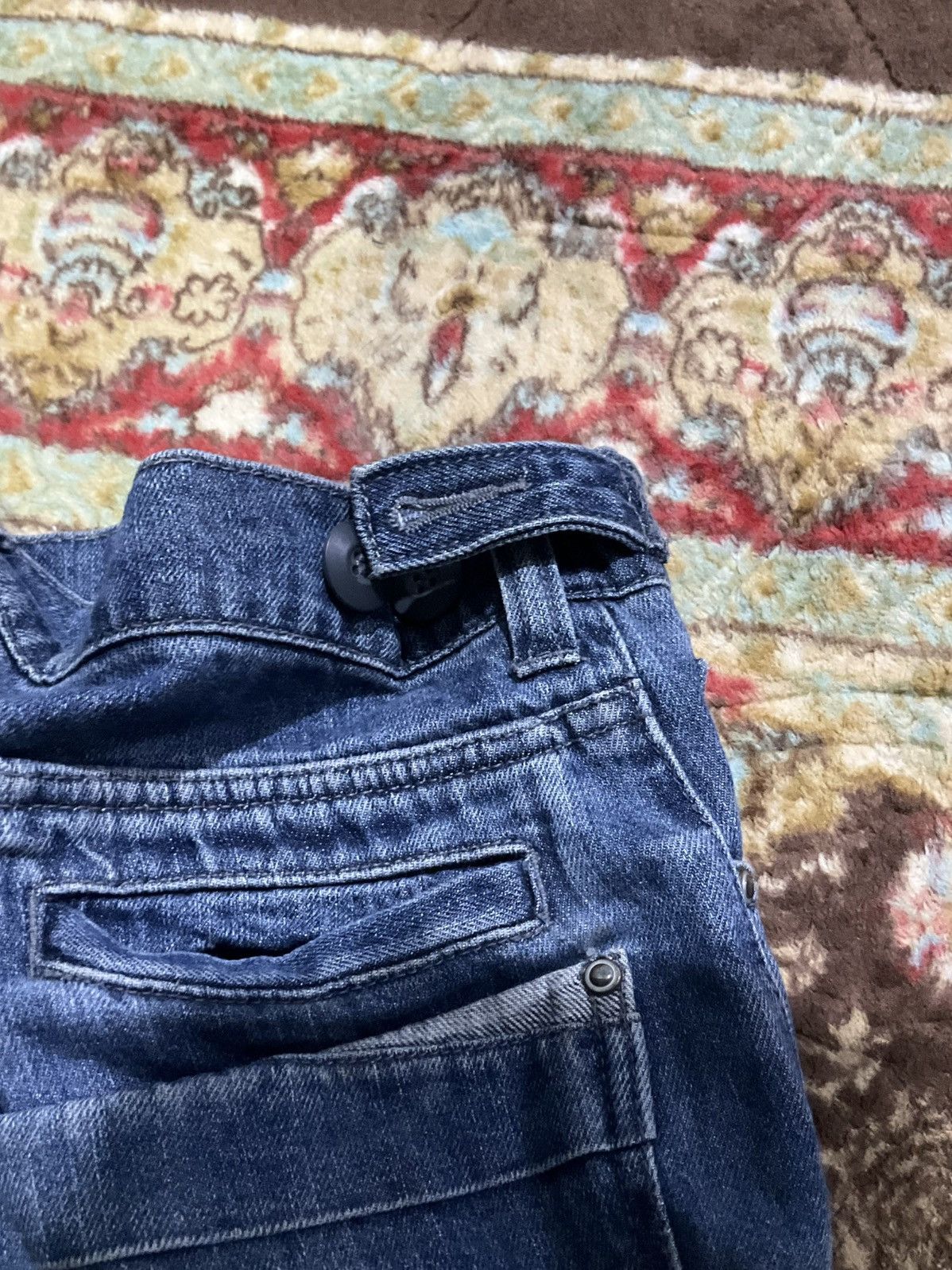 Japanese Brand Short Pants Denim Multi Pocket Size US 33 - 3 Thumbnail