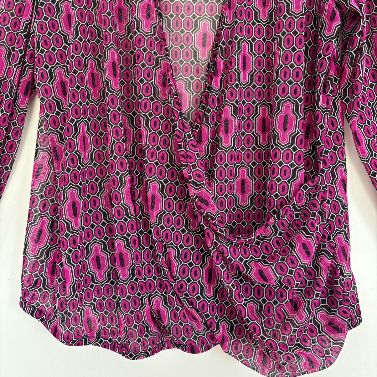 I.N.C Funky y2k INC sheer wrap top Size XXL / US 16-18 / IT 52-54 - 4 Thumbnail