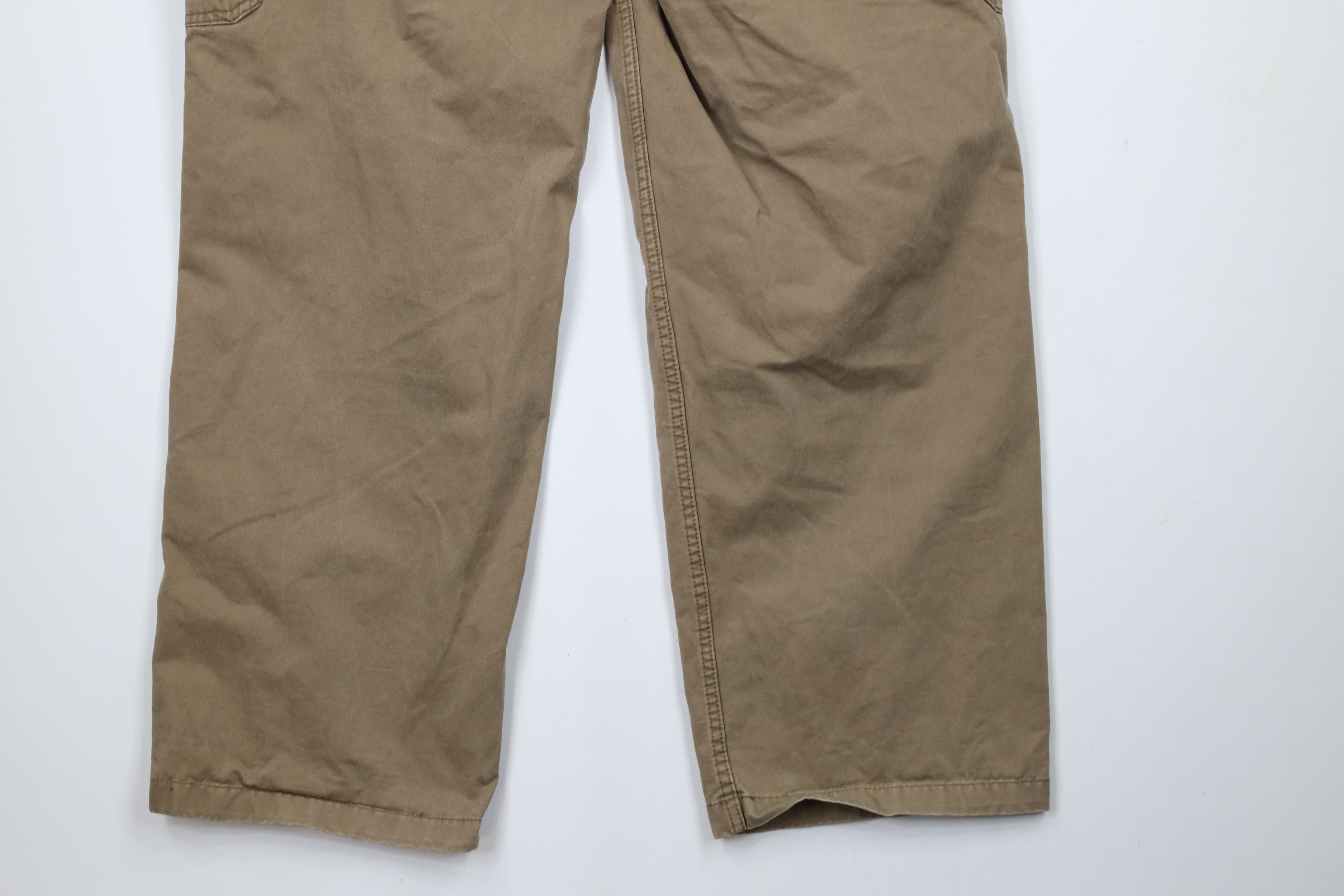 Gap × Vintage Vintage Gap Faded Wide Leg Dungaree Cargo Pants Beige Cotton Size US 34 / EU 50 - 11 Thumbnail