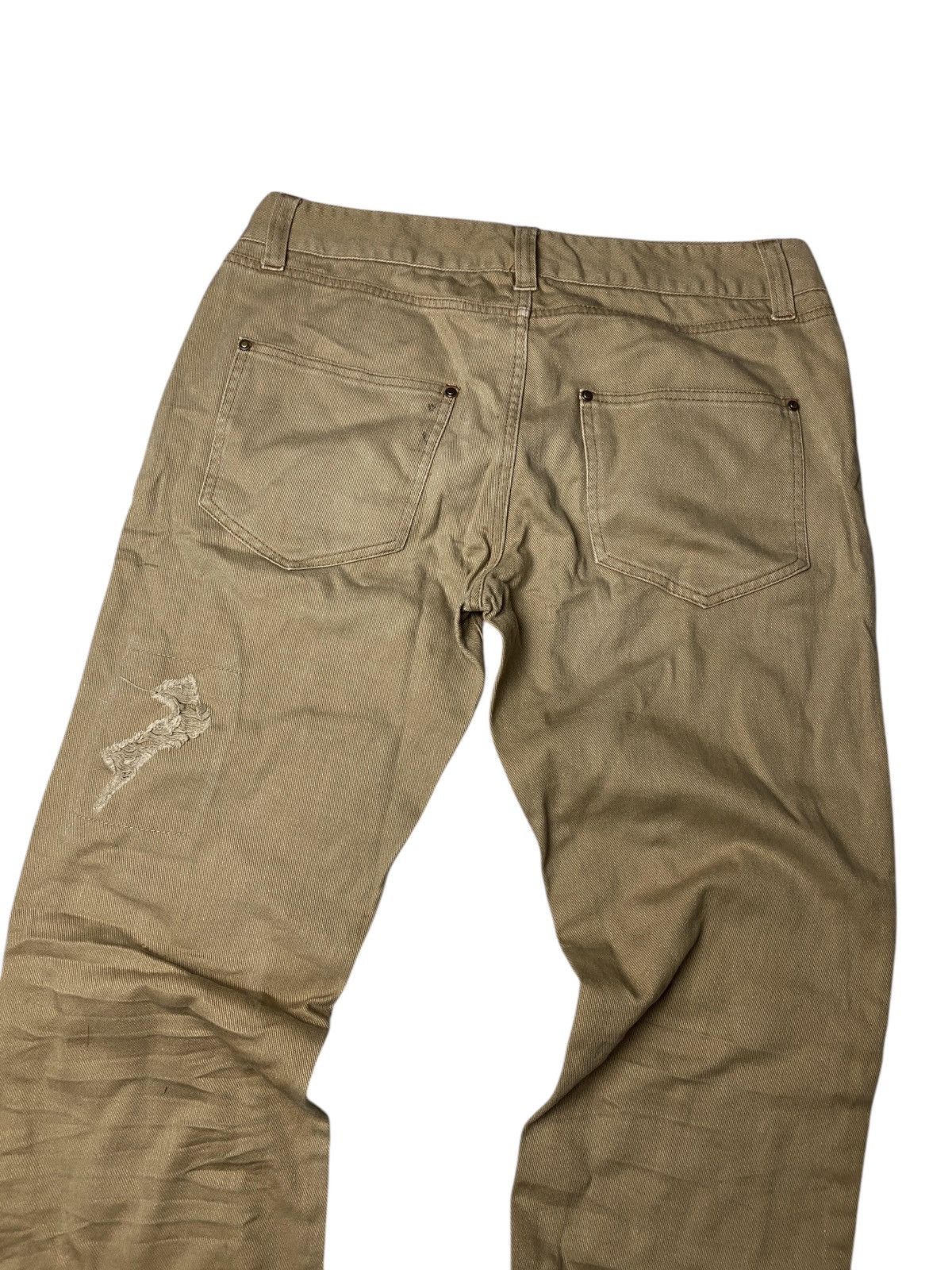 If Six Was Nine 2000's Lowbox Clawmark Distressed Flared Pants Size US 30 / EU 46 - 7 Thumbnail