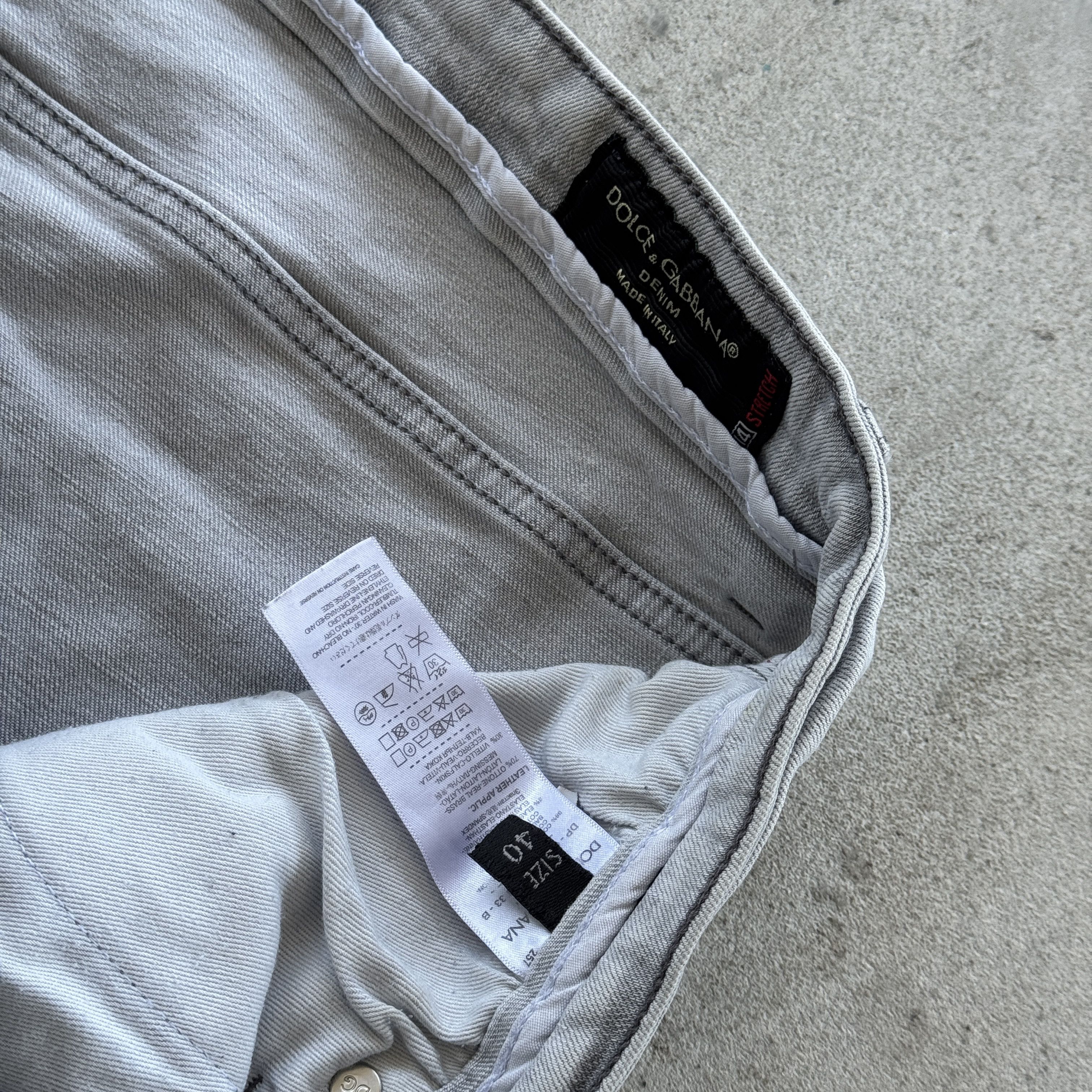 Dolce & Gabbana Dolce Gabbana Grey Denim Stretch Jeans Made In Italy Size 40 Size US 40 / EU 56 - 6 Thumbnail