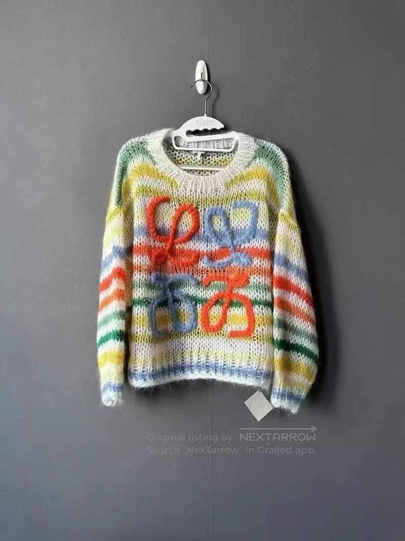 Loewe Loewe Striped mohair sweater Size XS / US 0-2 / IT 36-38 - 1 Thumbnail