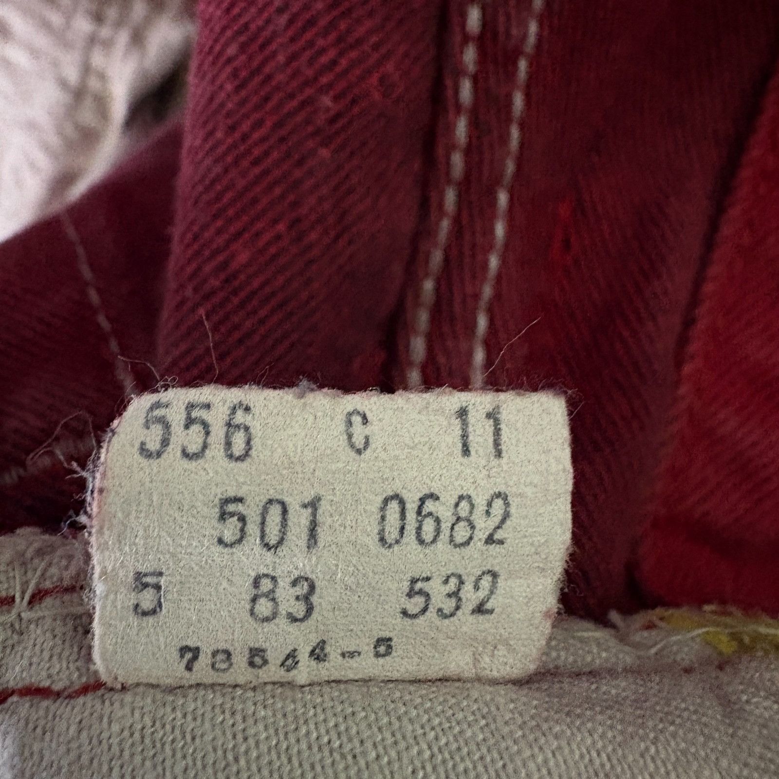 Levi's 1983 Vintage Levi’s 501 Distressed Selvedge Red USA Made Den Size US 28 / EU 44 - 6 Thumbnail
