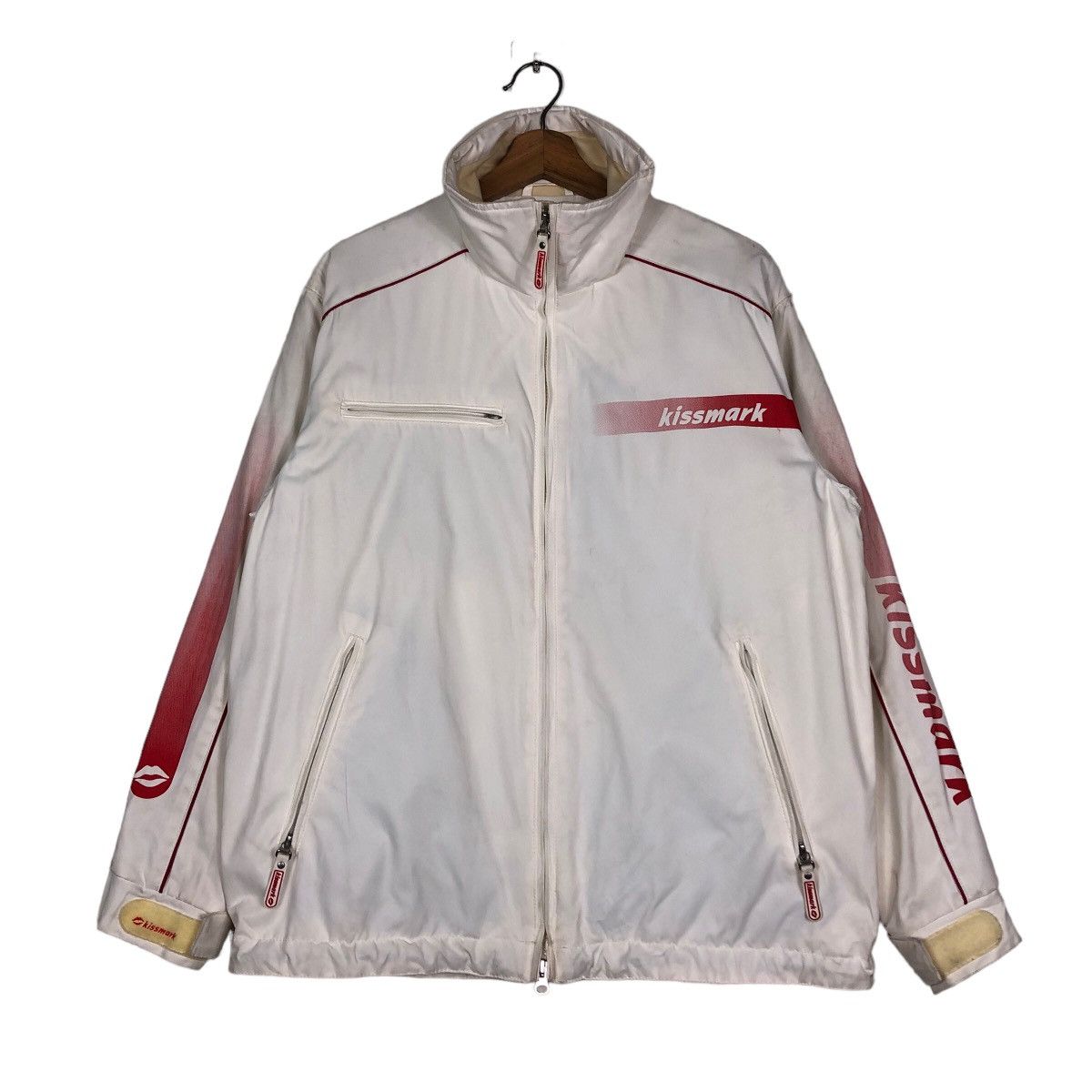 Hysteric Glamour 🔥Vintage Biker Jacket Racer Kissmark Japan Made Big Logo Size US S / EU 44-46 / 1 - 1 Thumbnail