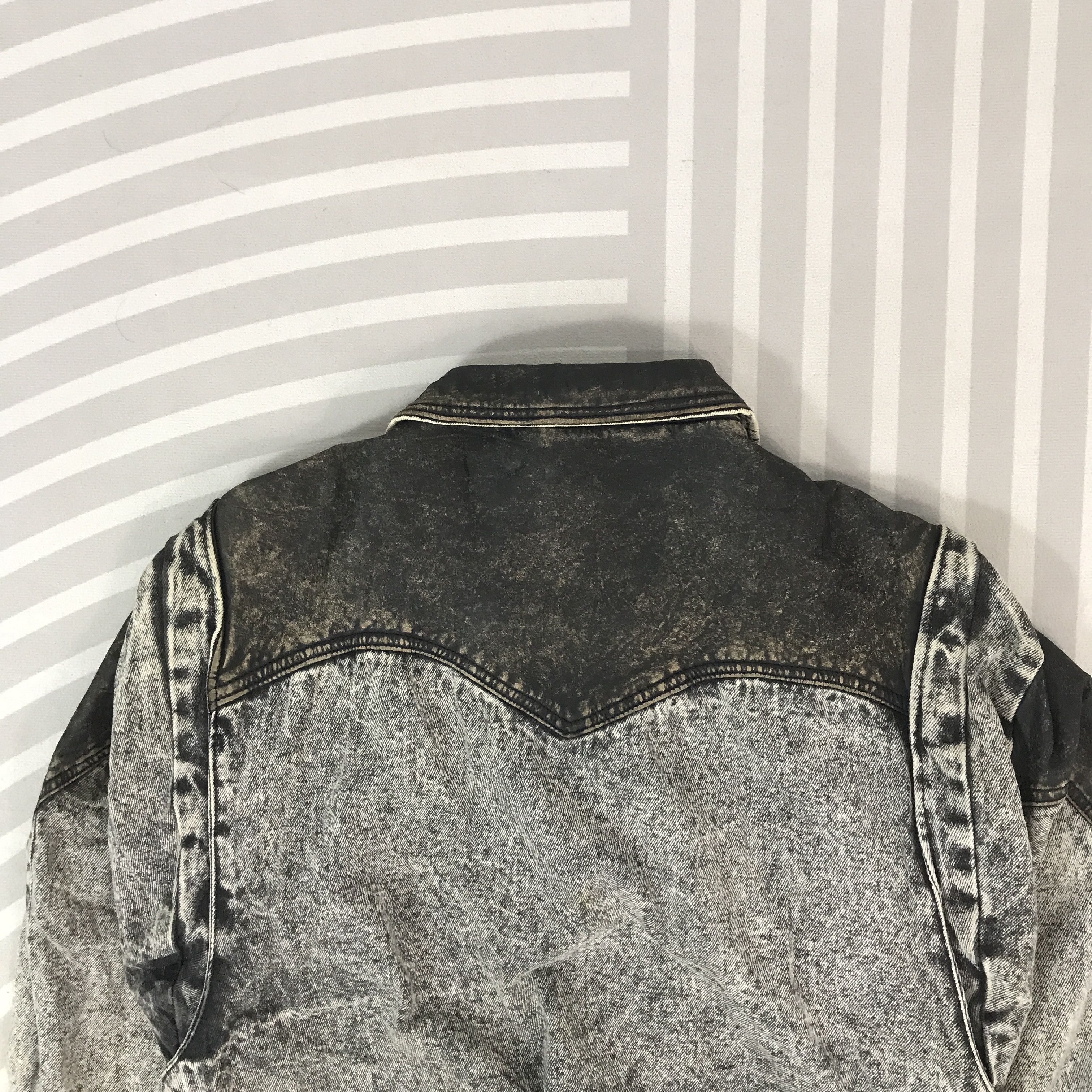 Vintage Vintage Dual Control Denim Leather Jacket Size US M / EU 48-50 / 2 - 4 Thumbnail