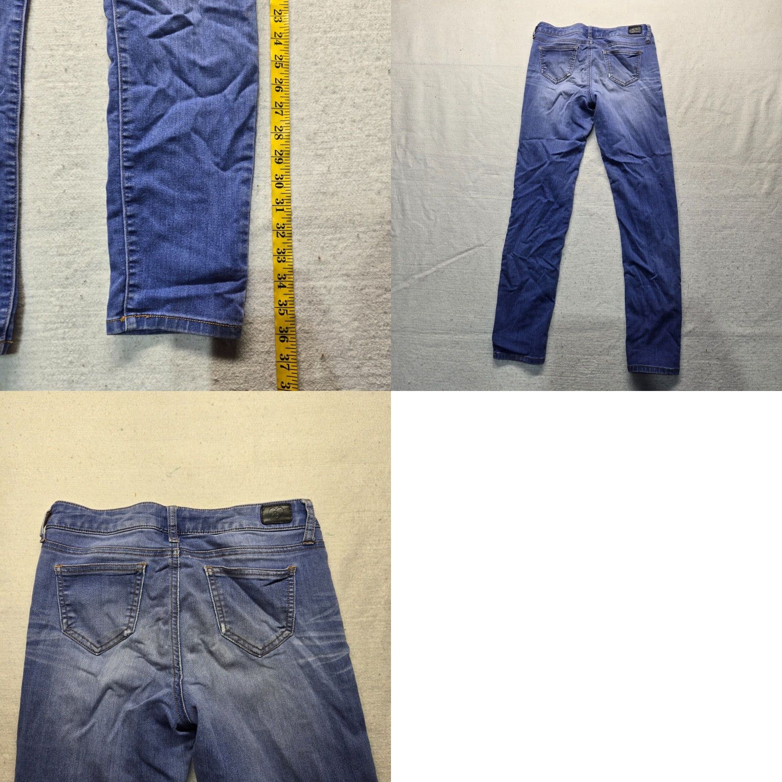 Vintage Celebrity Pink Jeans - Denim Skinny 14 Regular Blue Women's Pants, 5-Pocket, Low Rise, Zip, Cotton Blend, Machine Washable, Logo, Vintage: No, 0 Size 36" / US 14 / IT 50 - 8 Thumbnail