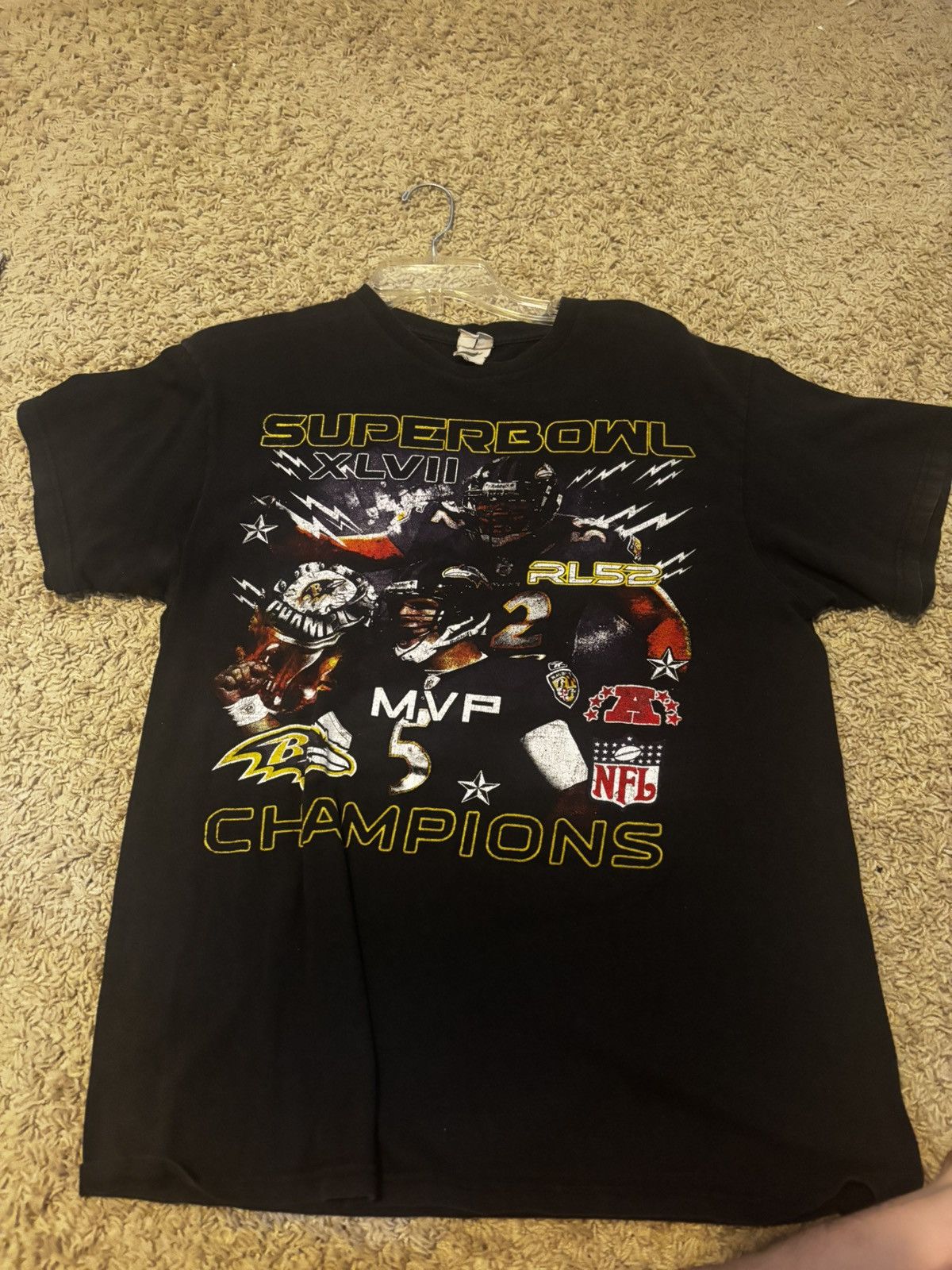 Vintage Vintage Ravens super bowl T-shirt Size US M / EU 48-50 / 2 - 1 Thumbnail