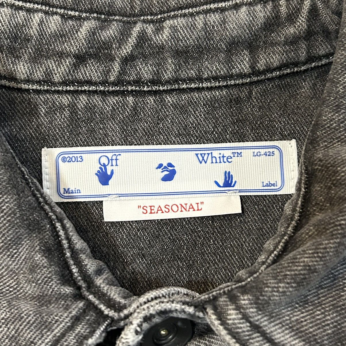 Off-White Chainstitch Denim Overshirt SZ L Size US L / EU 52-54 / 3 - 7 Thumbnail