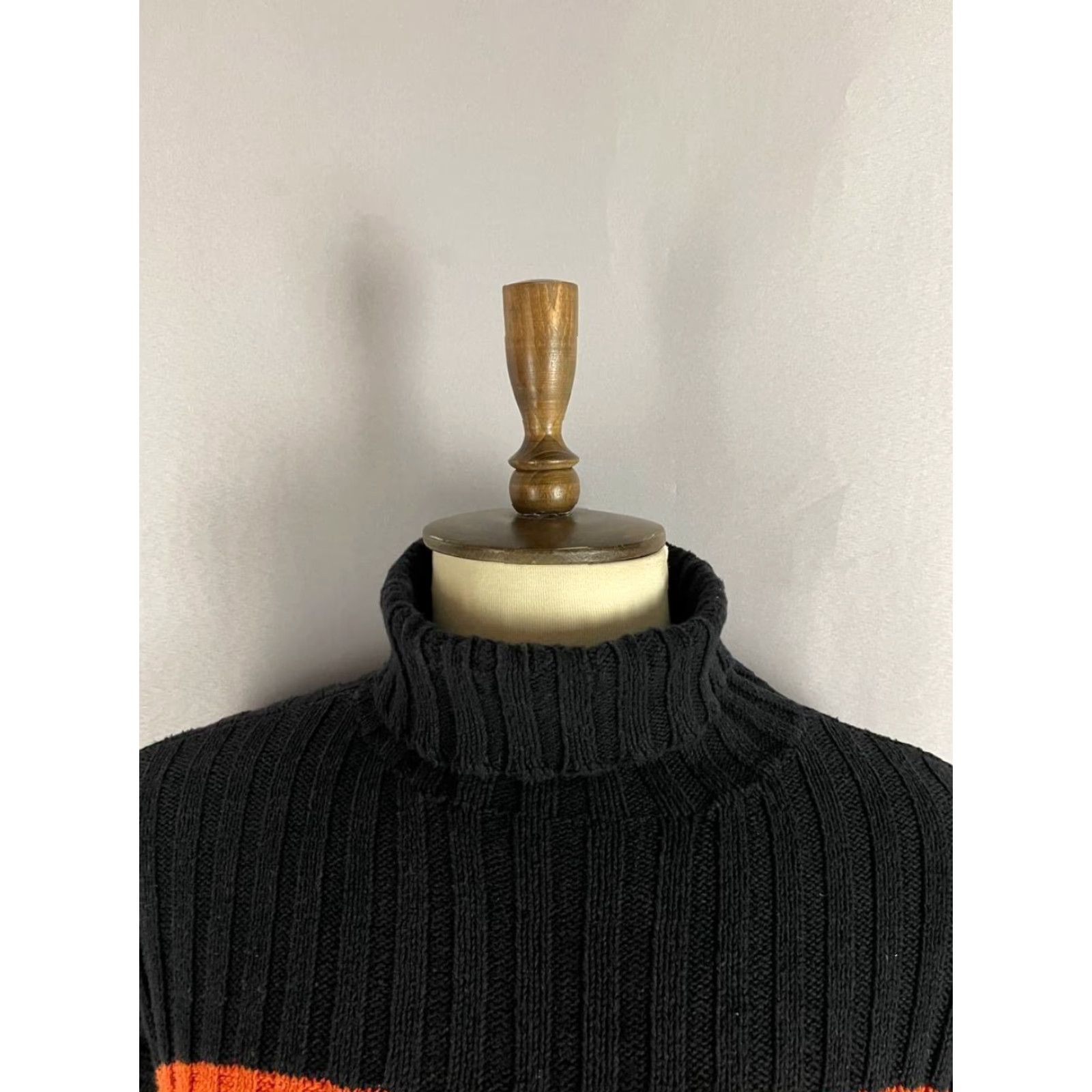 Polo Ralph Lauren Polo Sport Ralph Lauren Mens Sweater XL Black Cotton High Neck Long Sleeve Pullover Size US XL / EU 56 / 4 - 4 Thumbnail