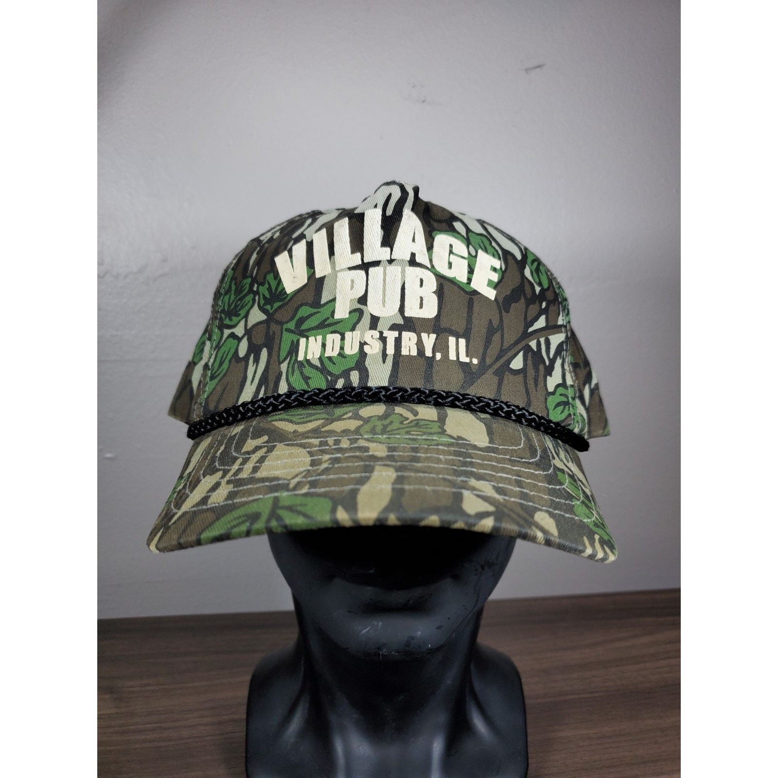 Cobra "Village Pub" Camo Hat Beer Bar Snapback Cap Industry IL Size ONE SIZE - 3 Thumbnail
