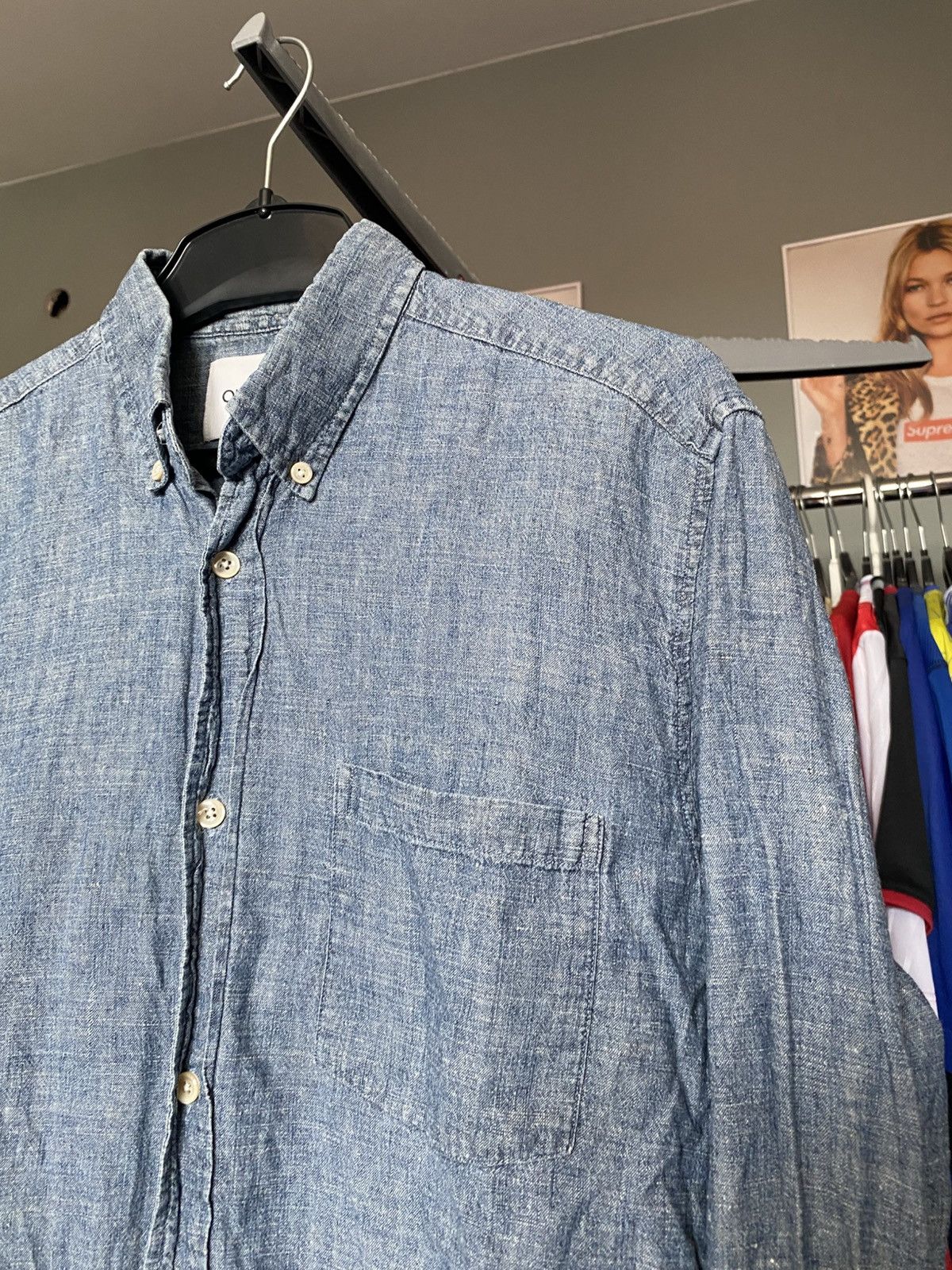 Our Legacy Our Legacy Blue Chambray 1940s Shirt Hemp Organic Cotton y2k Size US M / EU 48-50 / 2 - 16 Thumbnail