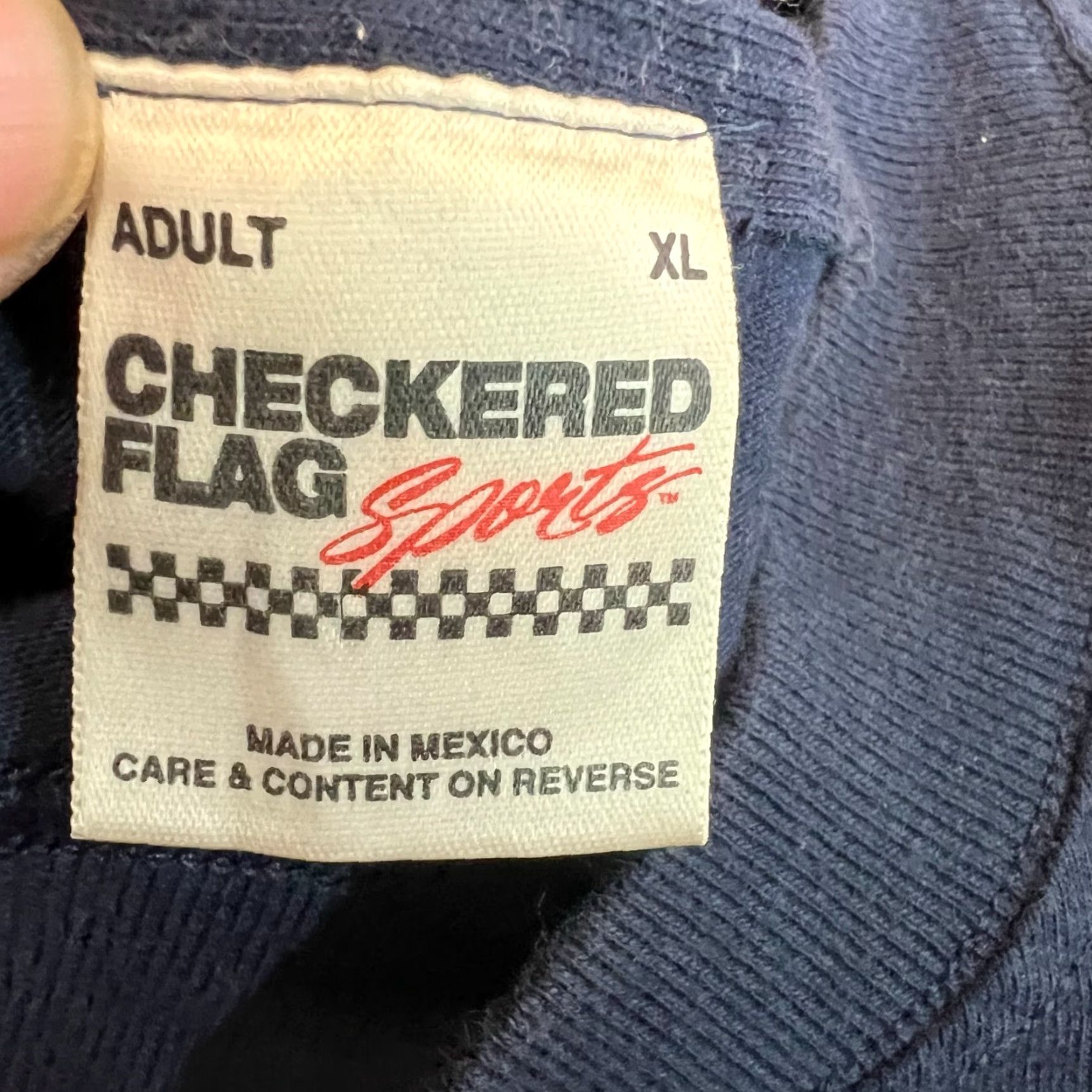 NASCAR VINTAGE NASCAR Shirt Mens XL Blue Mark Martin #6 Embroidered Checker Flag Size US XL / EU 56 / 4 - 5 Thumbnail