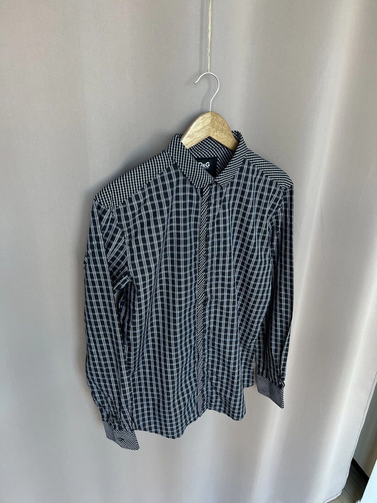 Dolce & Gabbana Dolce Gabbana Checked Button Shirt Mens Size 52 or M/L Size US M / EU 48-50 / 2 - 5 Thumbnail