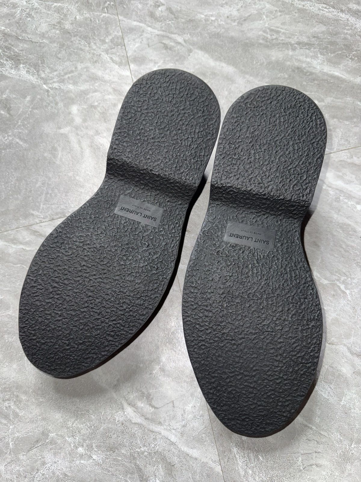 Saint Laurent Paris F/W 21 Buffed Leather Black Penny Loafers Size US 7 / EU 40 - 12 Thumbnail
