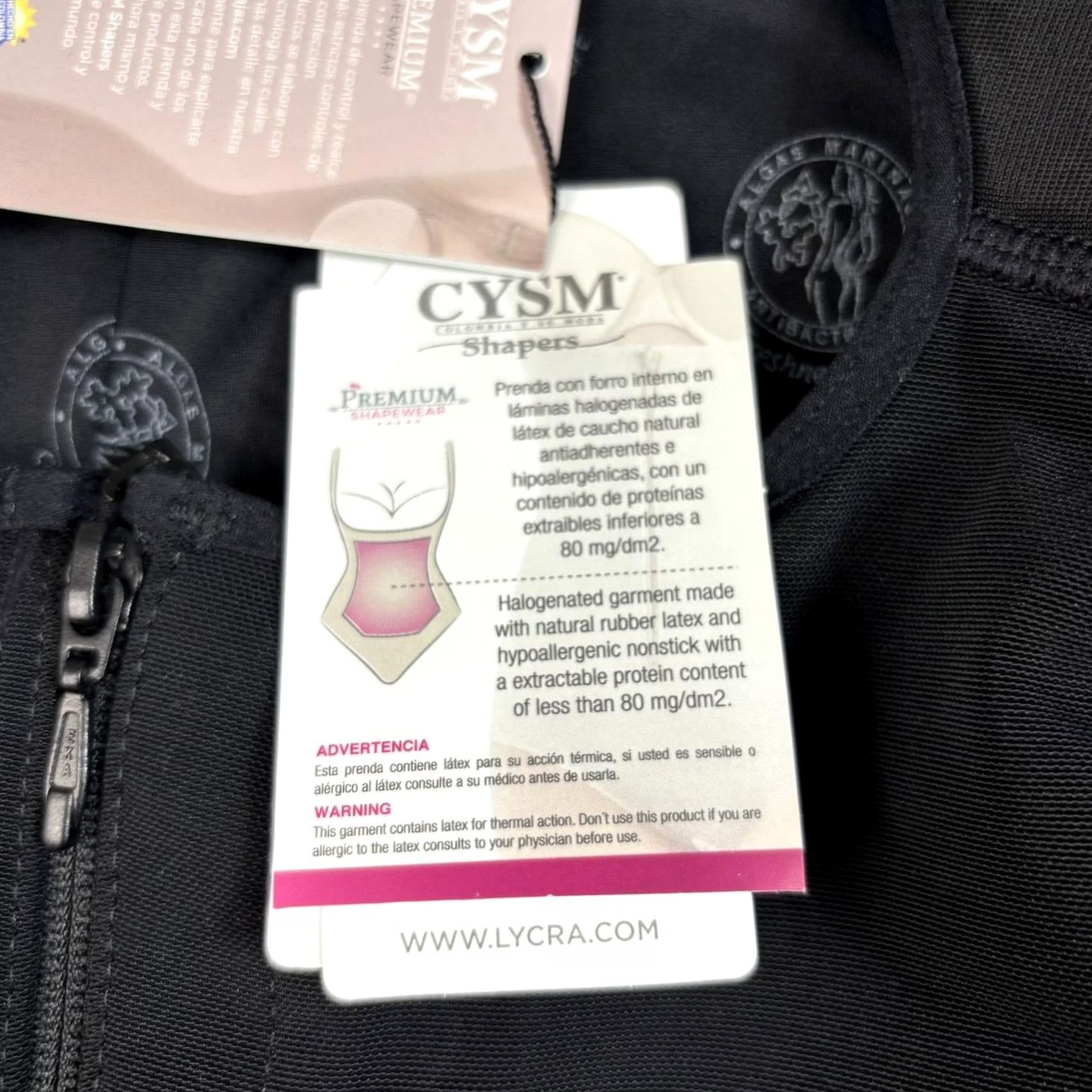 Vintage Cysm Butt Lifting Bodysuit Womens M Black Shapewear BIO Therapy Extra Firm Compression 456 Size M / US 6-8 / IT 42-44 - 6 Thumbnail