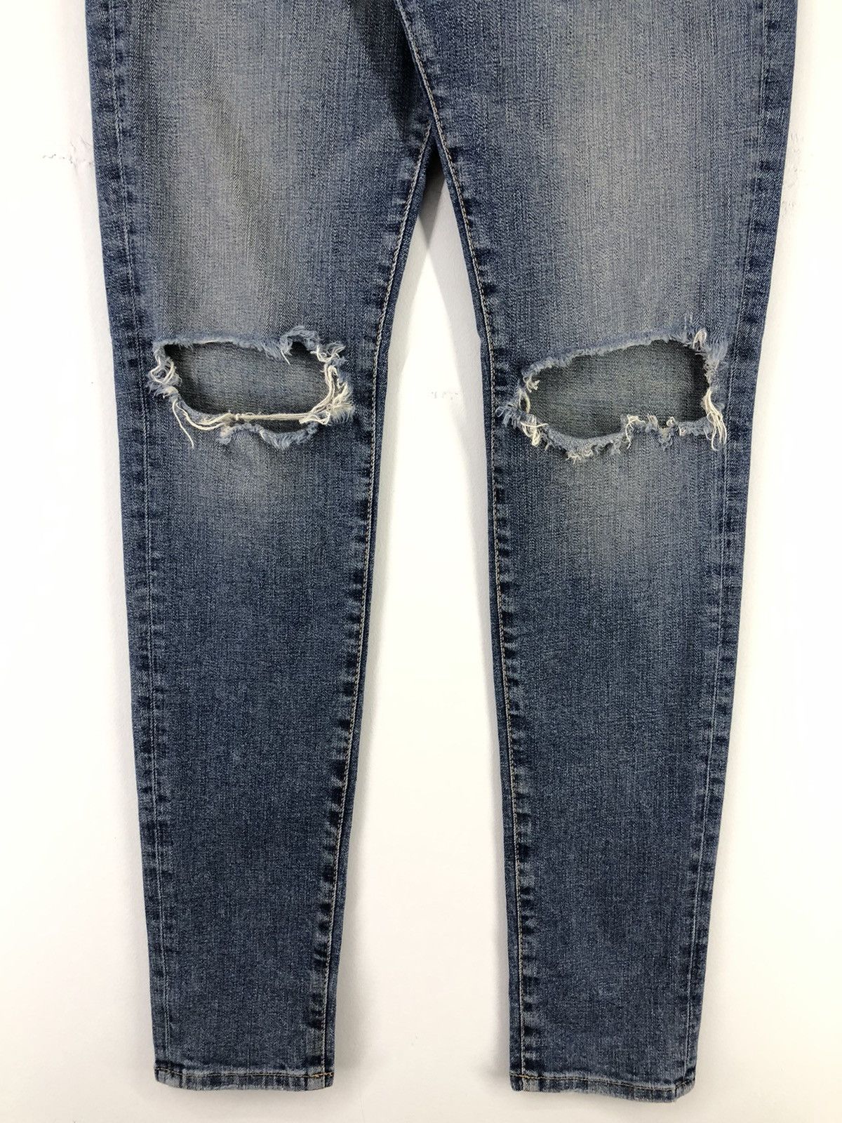 Represent Clo. Represent Destroyer Denim Rockstar Blue Skinny Jeans Size US 28 / EU 44 - 10 Thumbnail