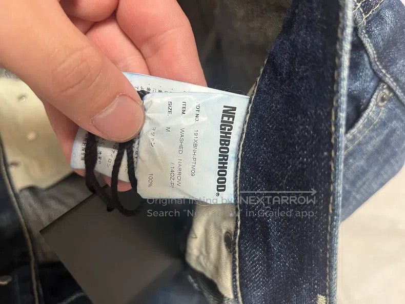 Neighborhood Neighborhood size M Blue Basic Washed Denim Pants Size US 27 - 6 Thumbnail