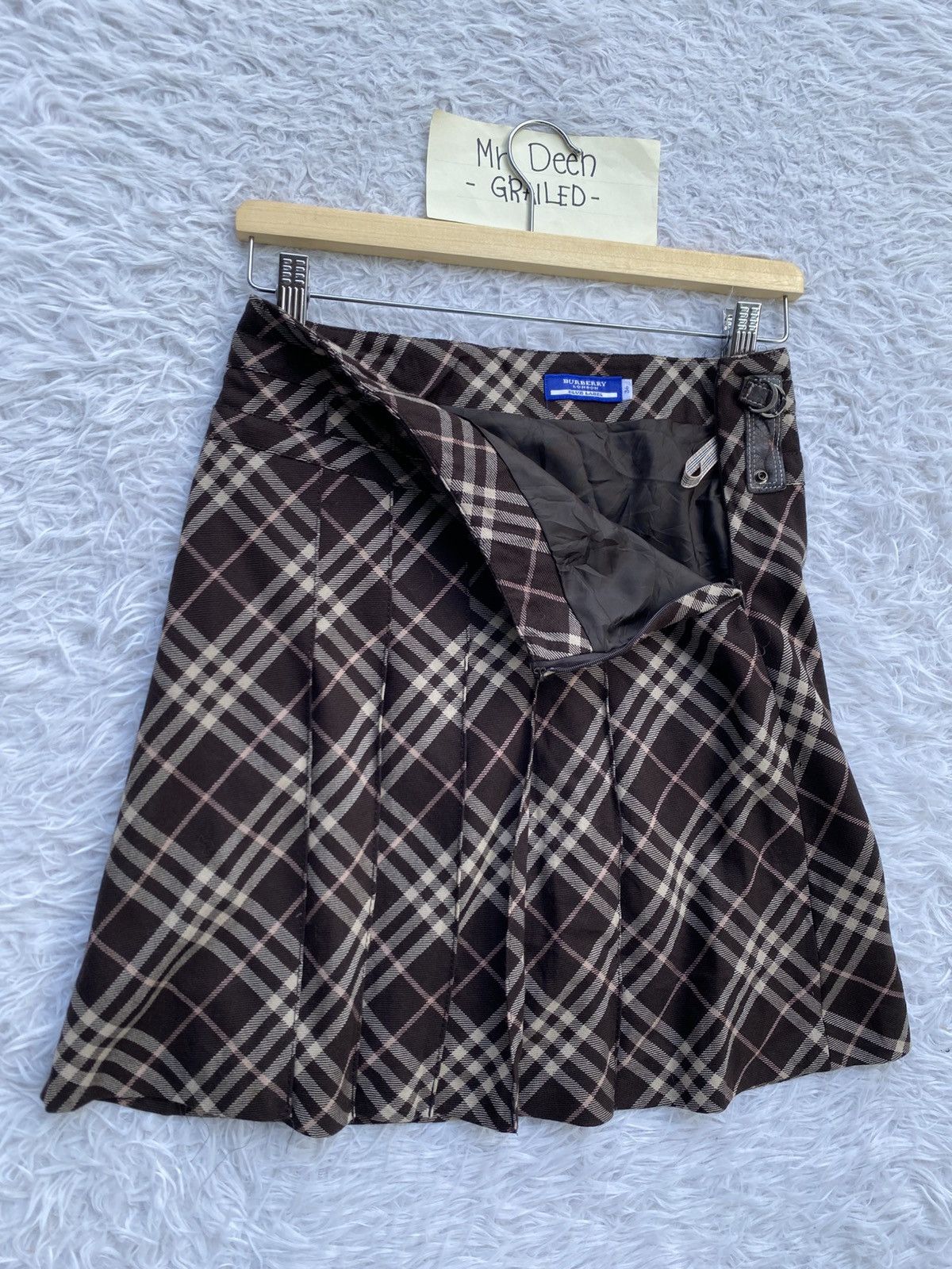 Burberry Rare Vintage Burberry Checkered Mini Skirt Size 28" / US 6 / IT 42 - 6 Thumbnail