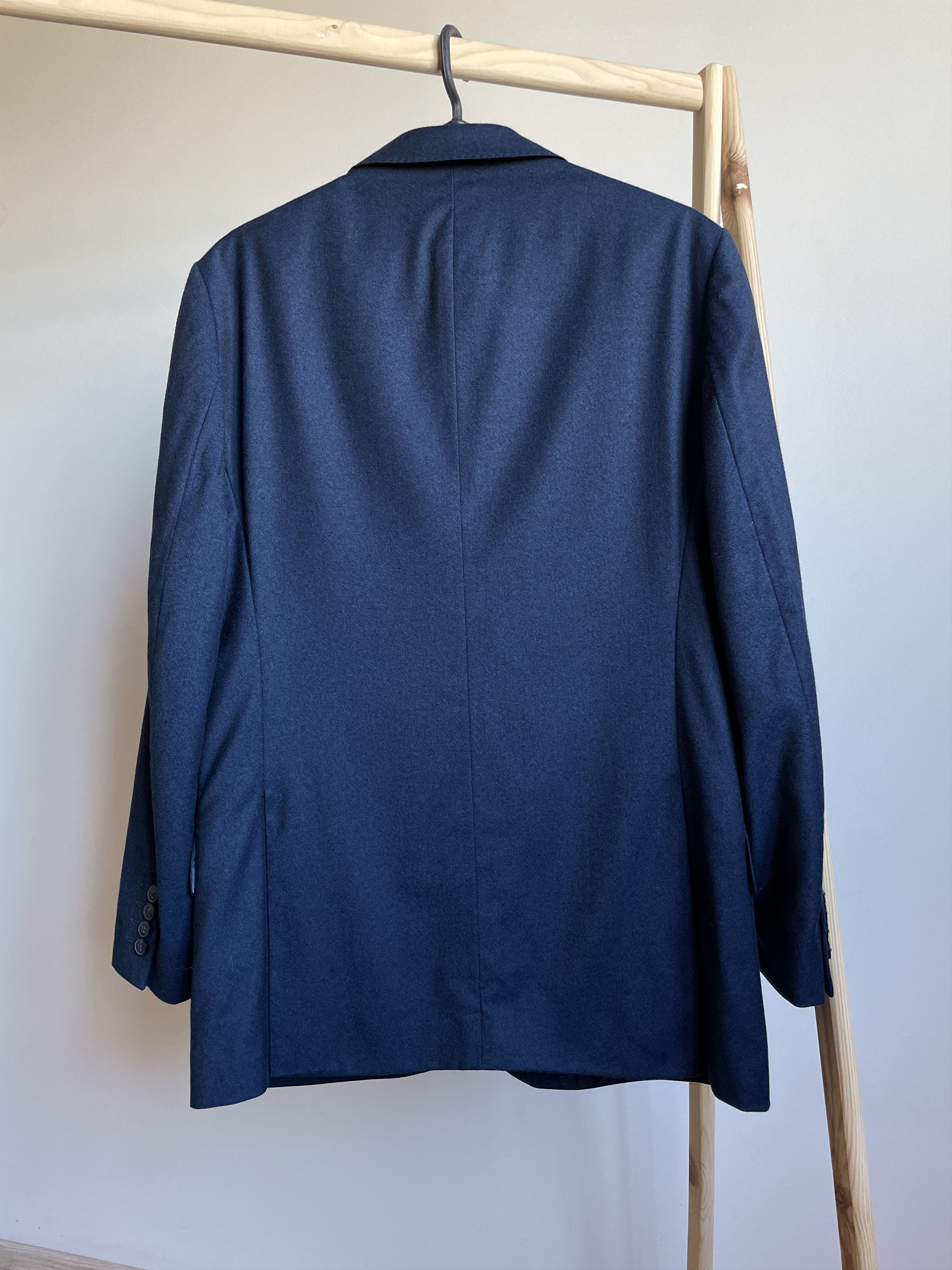 Other Clements and Church Bespoke 3 Pieces Navy Wool Suit Size 44R - 3 Thumbnail