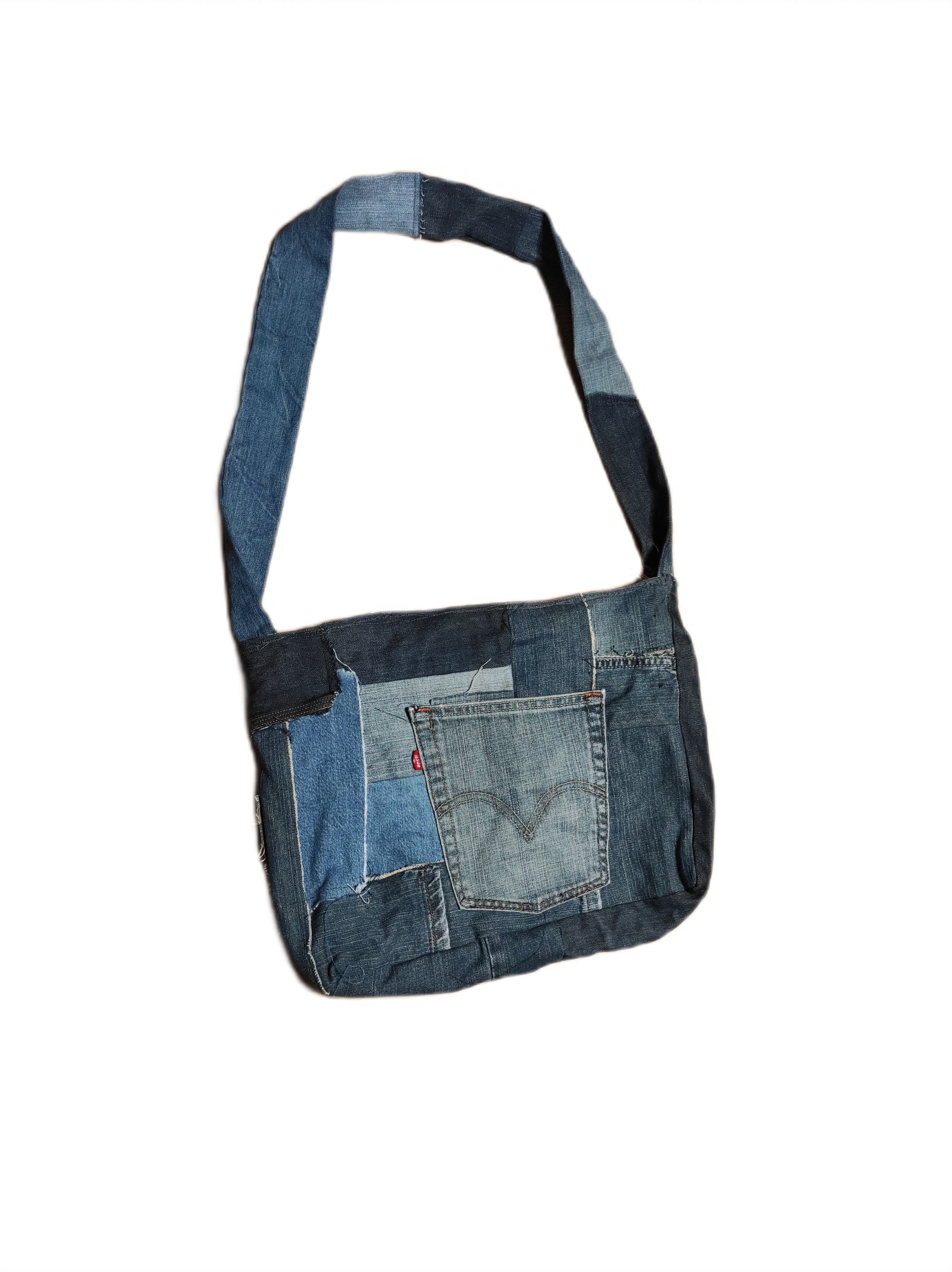 Handmade **Handmade Shoulder Bag made from Denim Pants** Size ONE SIZE - 2 Thumbnail