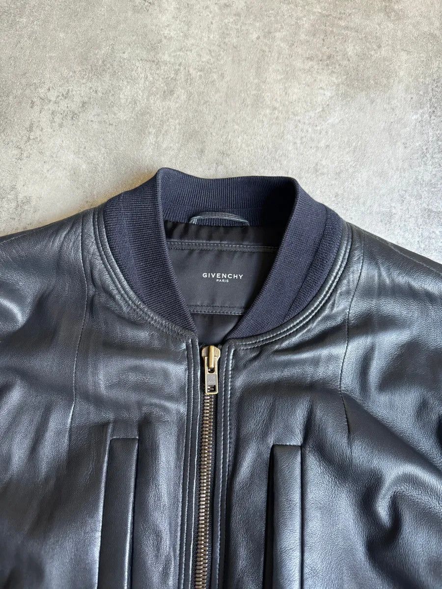 Givenchy SS2013 Givenchy Black Leather Brut Leather Jacket by Riccardo Tisci Size US L / EU 52-54 / 3 - 3 Thumbnail