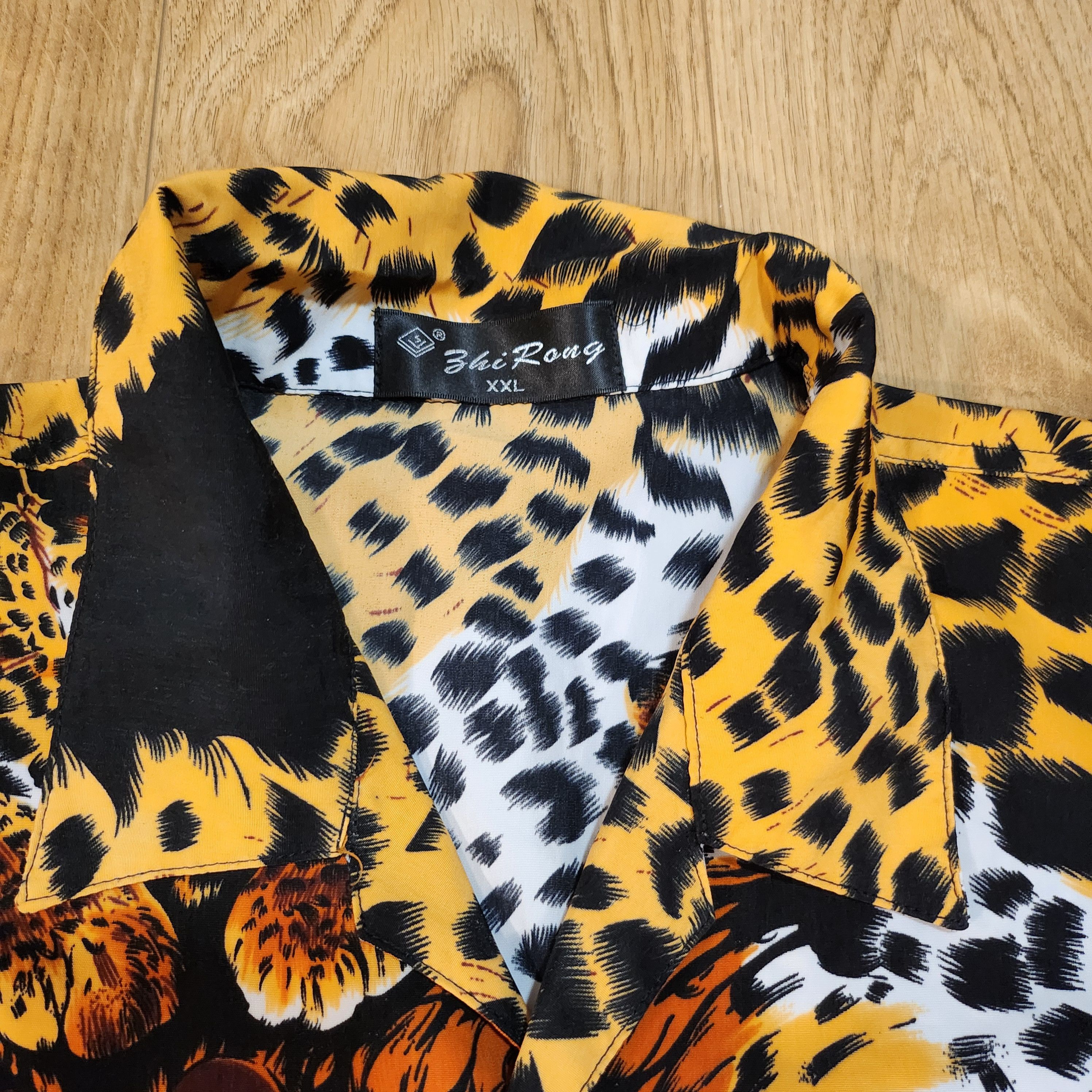 Japanese Brand × Vintage Unique Cheetah Print Shirt Size US XXL / EU 58 / 5 - 4 Thumbnail