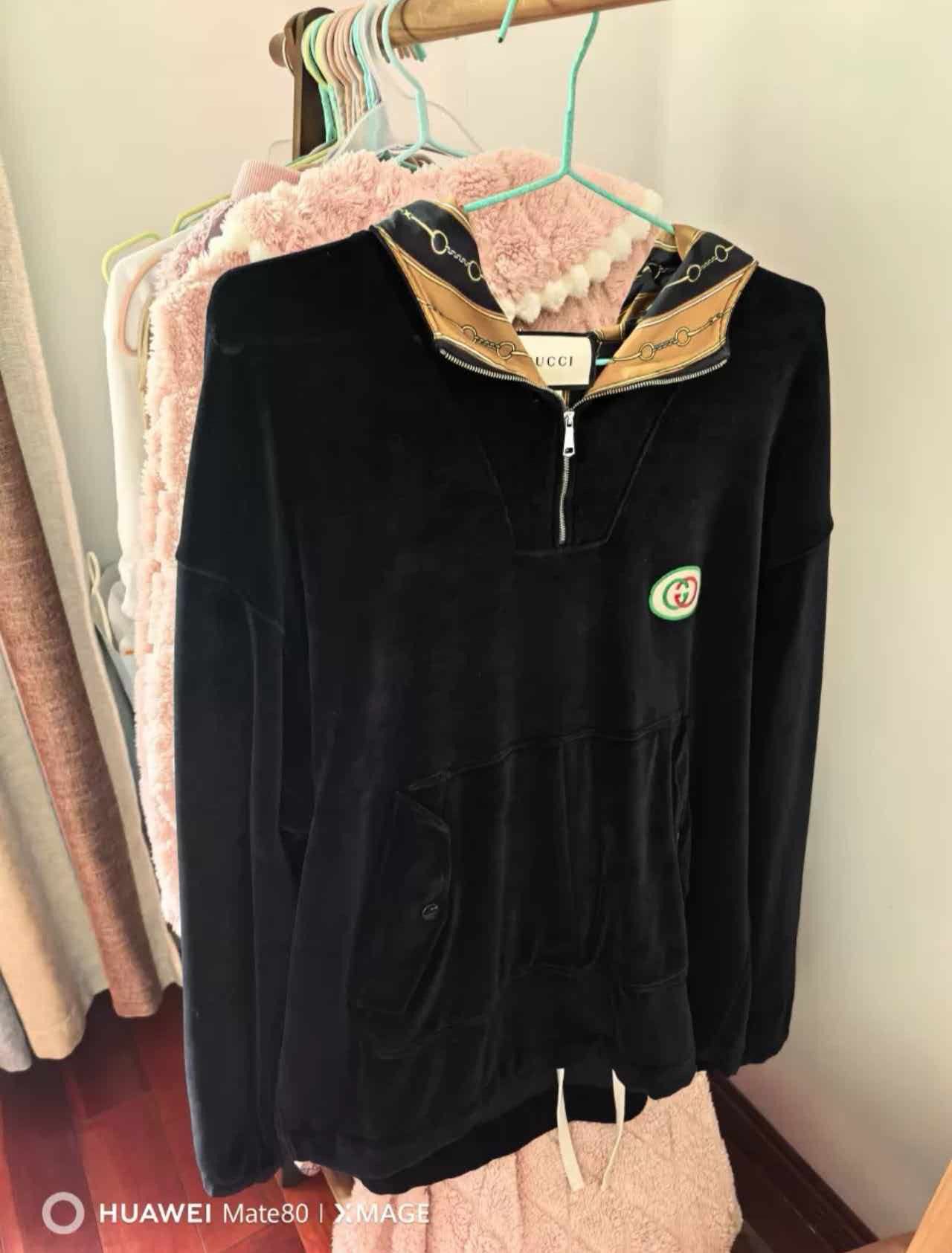 Gucci Gucci Velour Half Zip Hoodie Size S Size US S / EU 44-46 / 1 - 1 Thumbnail