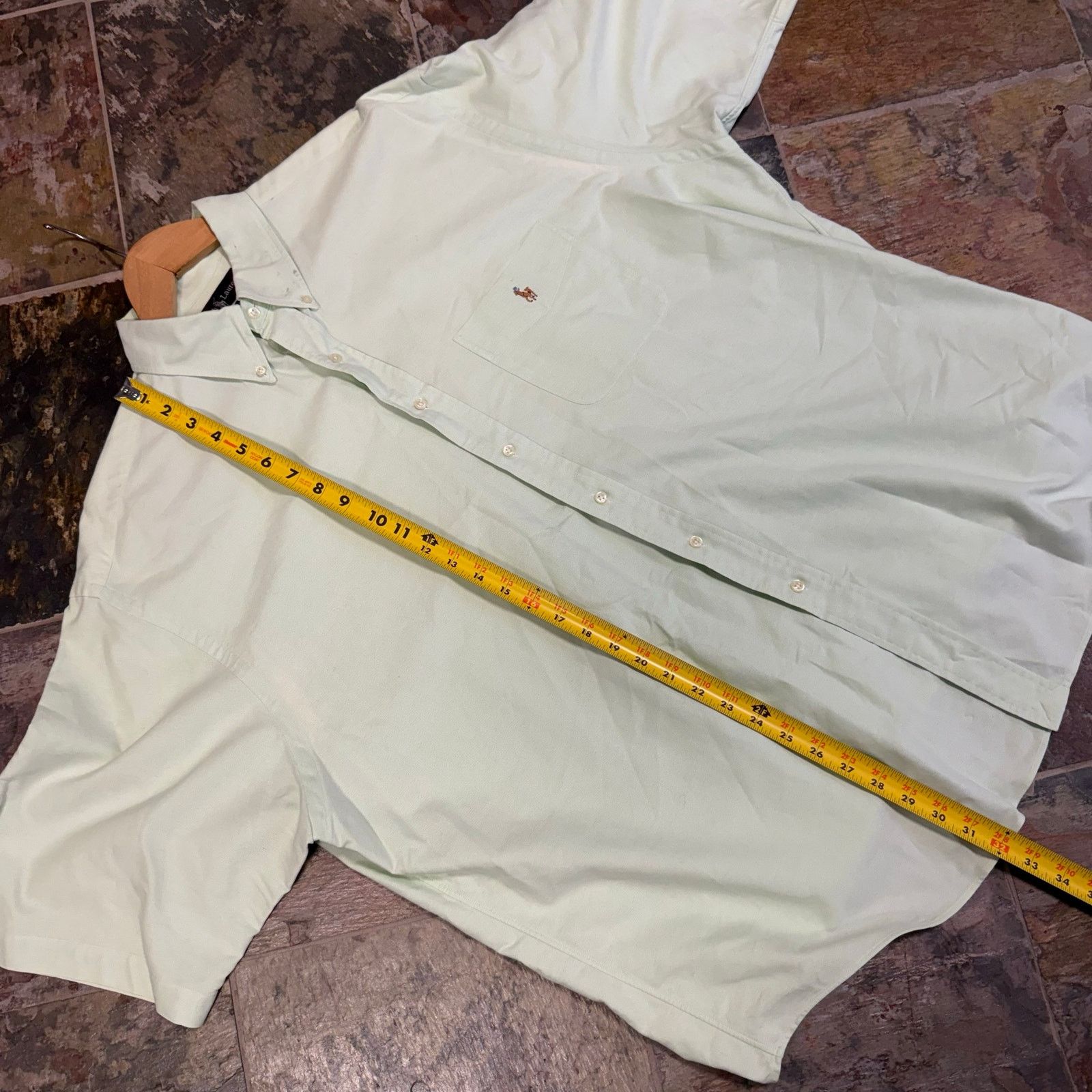 Polo Ralph Lauren Polo Ralph Lauren Big Shirt 100% cotton green button up Size US XL / EU 56 / 4 - 7 Thumbnail